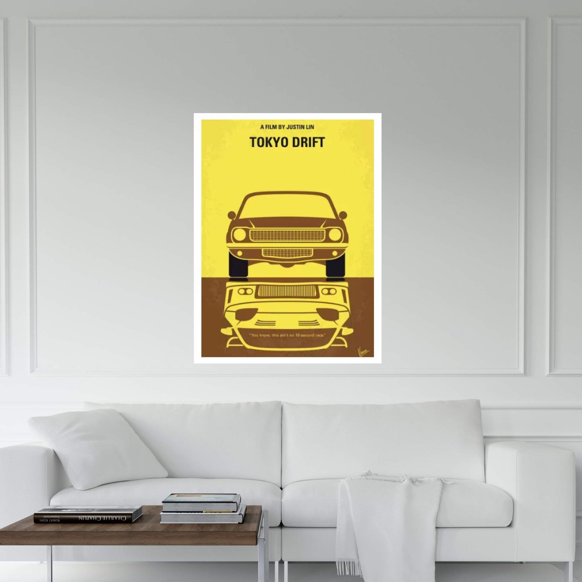 Tokyo Drift Minimal Movie Poster Canvas Wall Art - Y Canvas