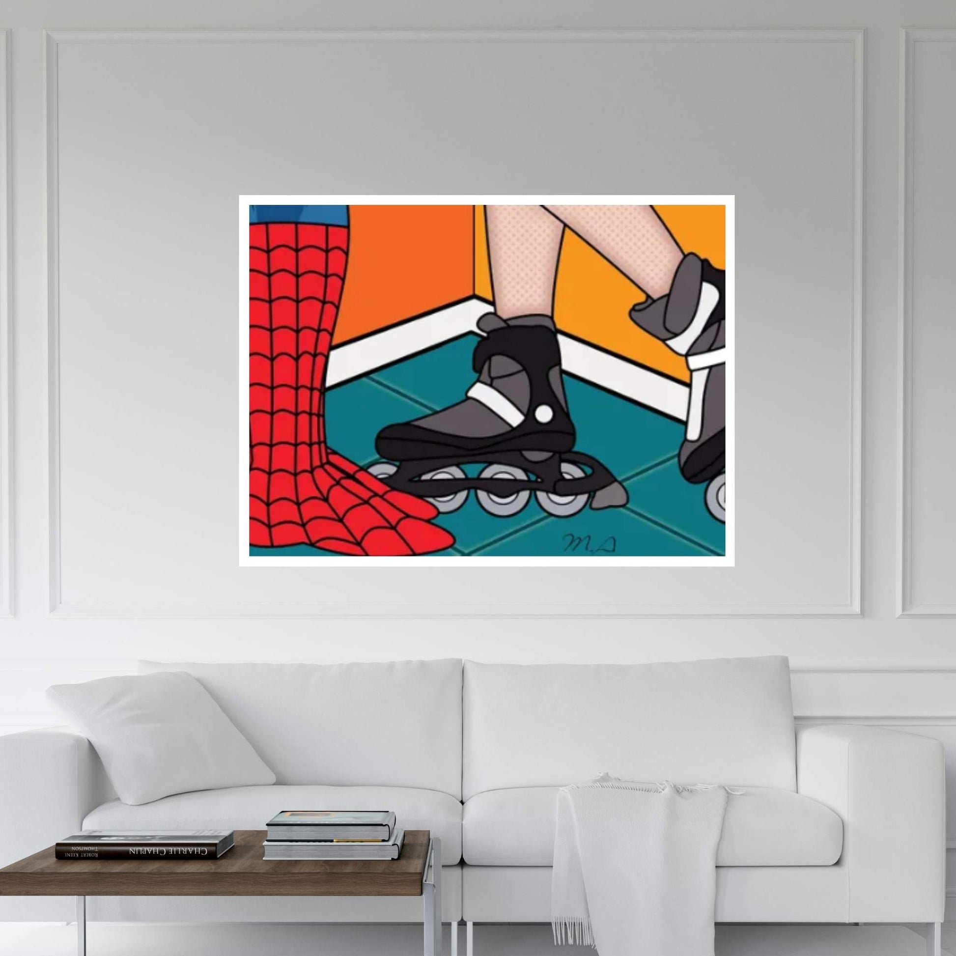 Spidey Skate Canvas Wall Art - Y Canvas