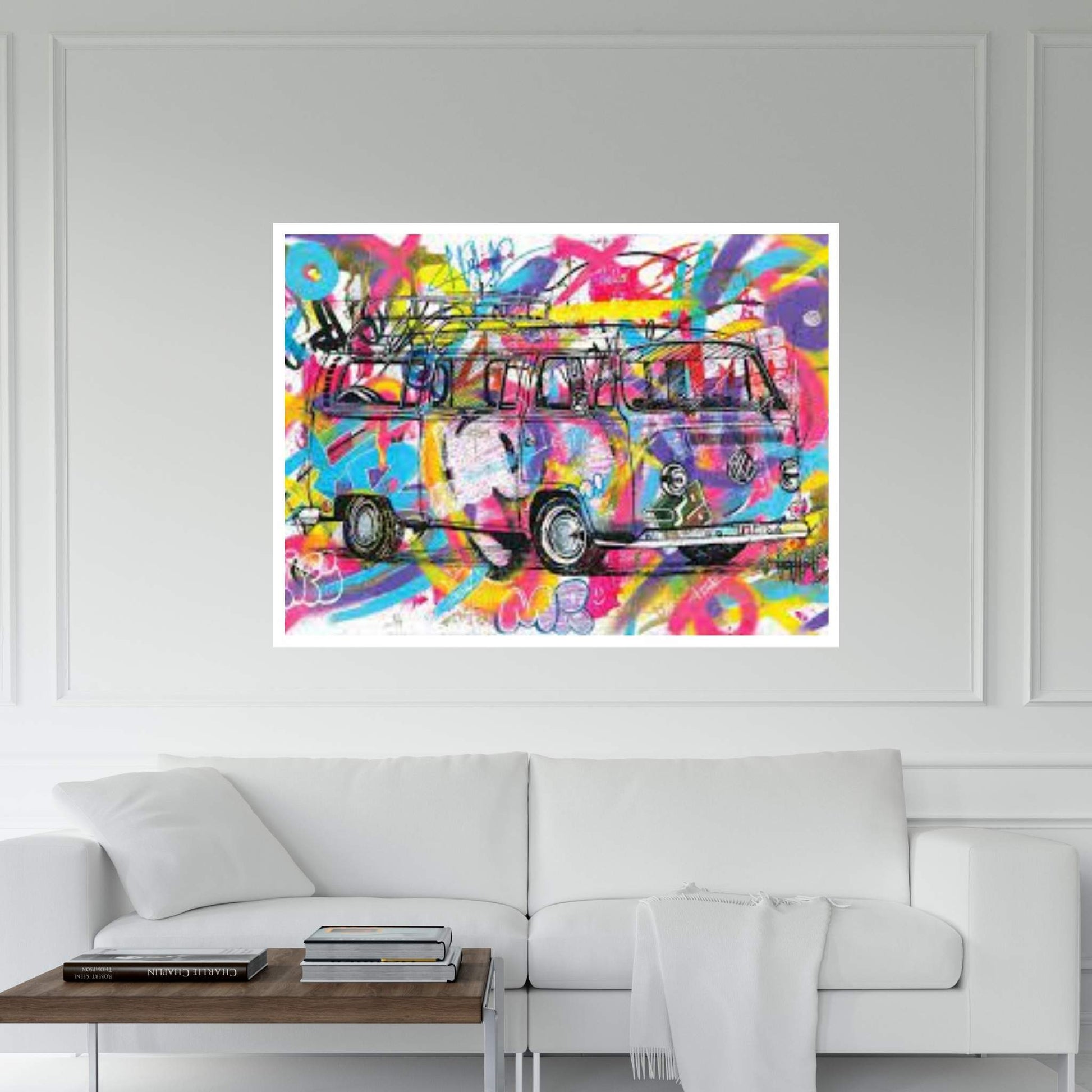 VW Kombi 1974 Canvas Wall Art - Y Canvas