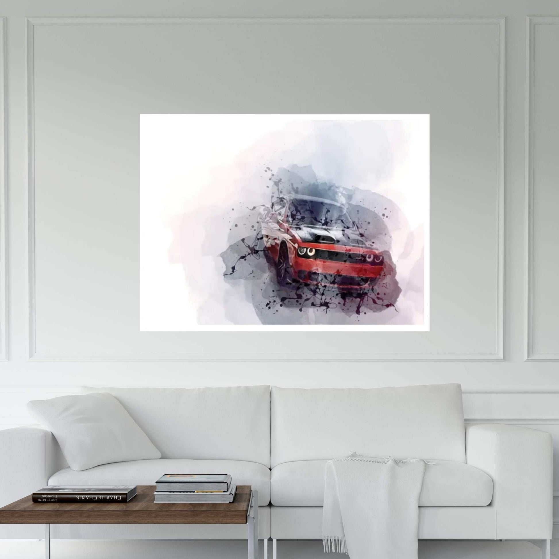 Dodge Challenger Srt Hellcat Exterior Canvas Wall Art - Y Canvas