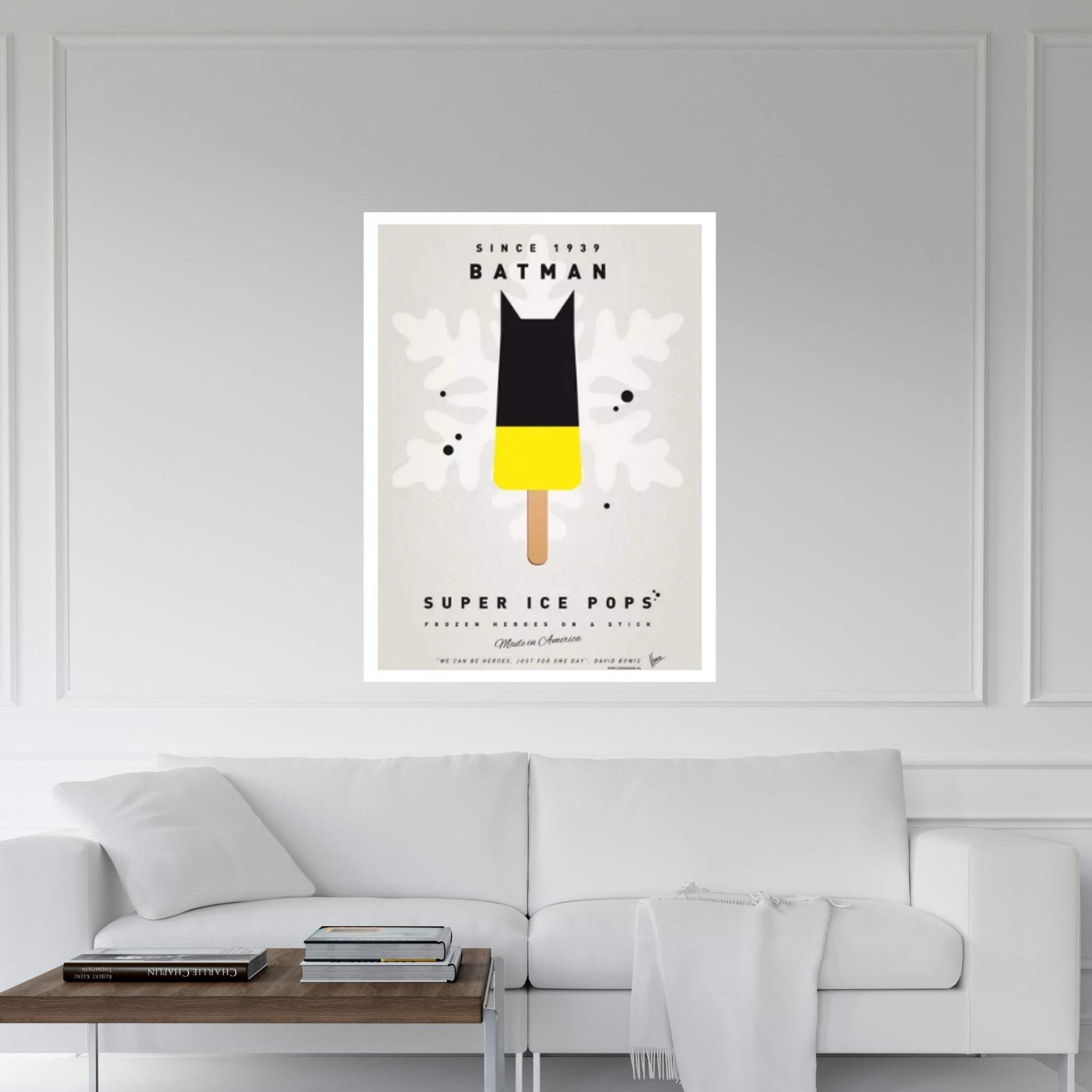 Superhero Ice Pop Batman Canvas Wall Art - Y Canvas