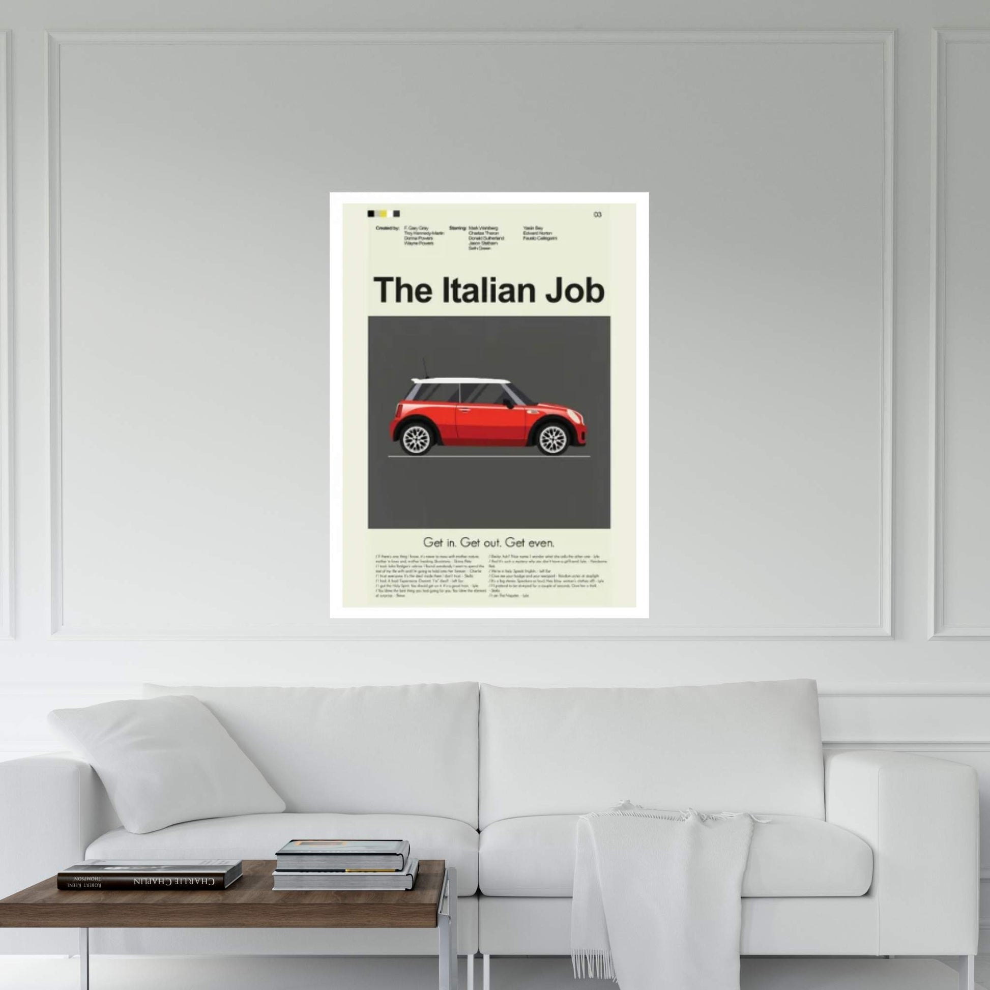 The Italian Job Canvas Wall Art - Y Canvas