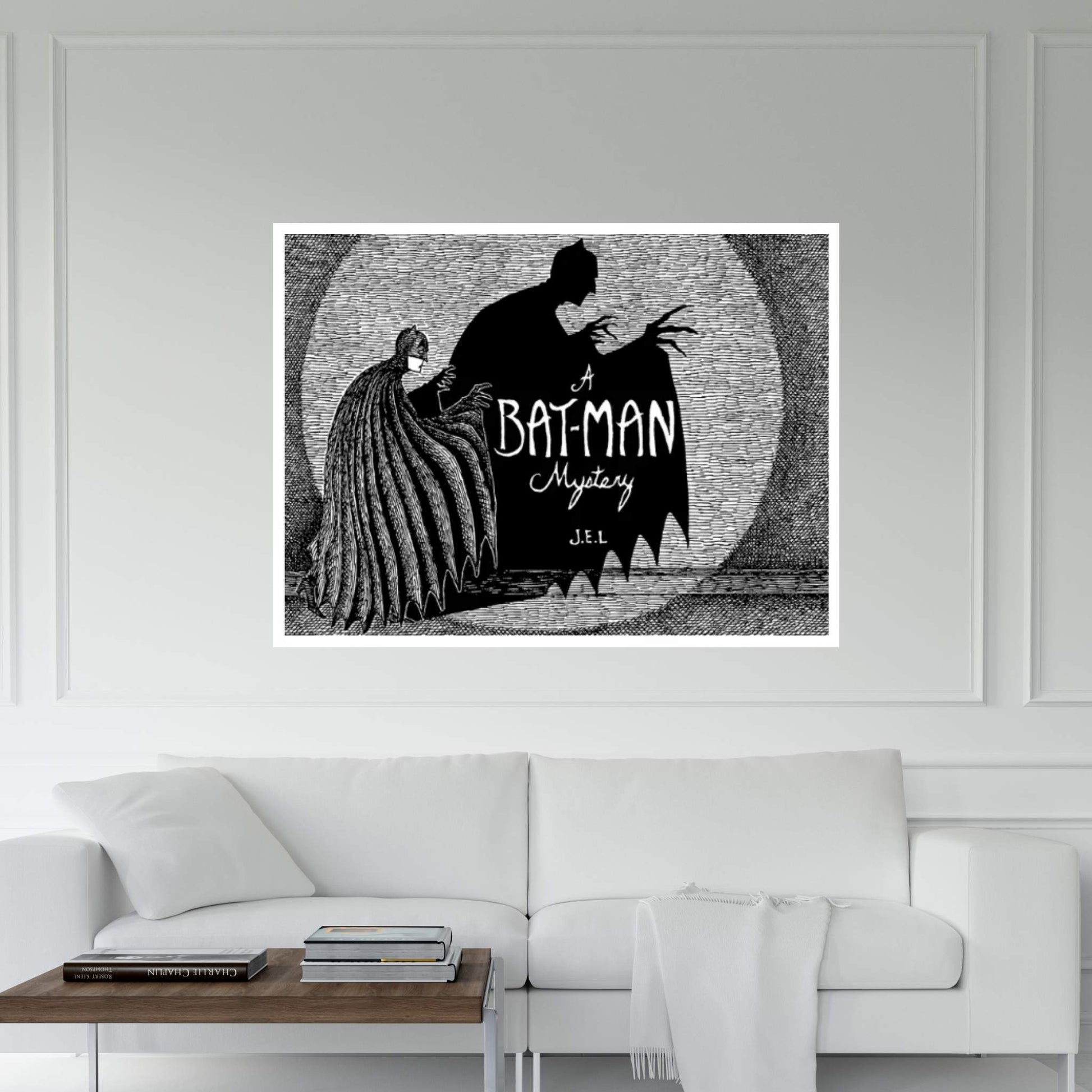 A Bat-Man Mystery Canvas Wall Art - Y Canvas