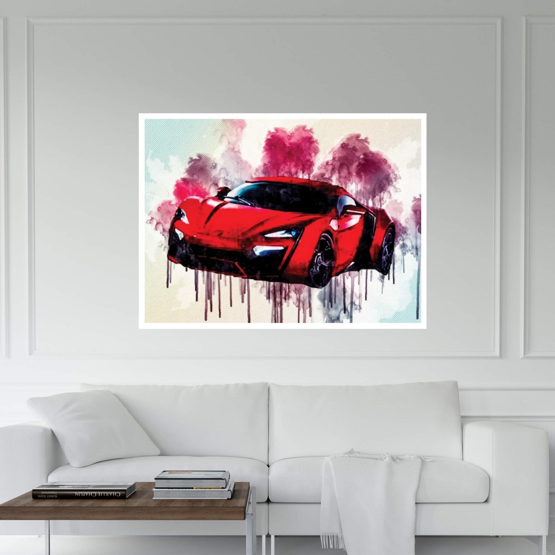 Hypercar Lykan Hypersport Lucan 2016 Sports Cars Canvas Wall Art - Y Canvas