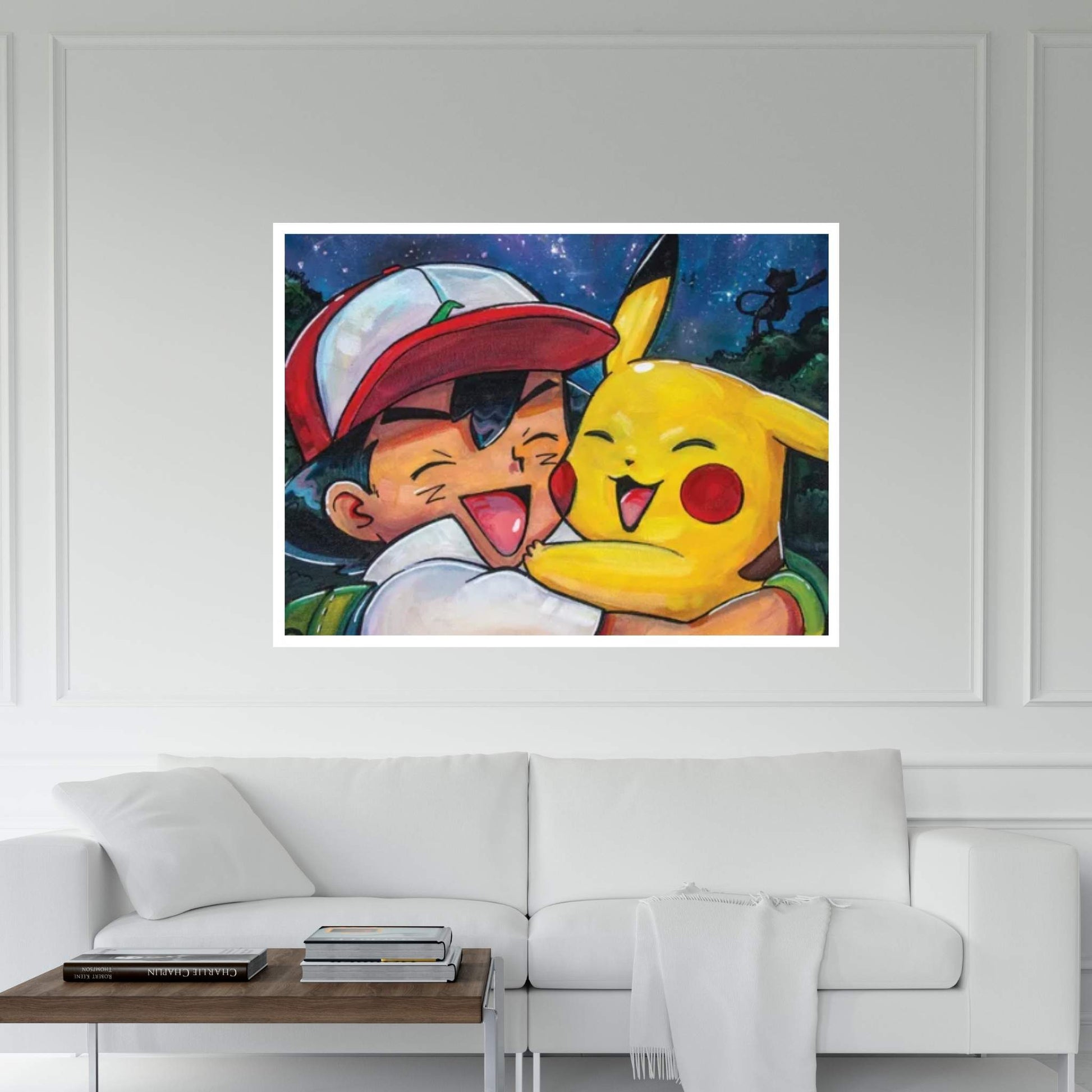 Pokémon - Ash And Pikachu Canvas Wall Art - Y Canvas