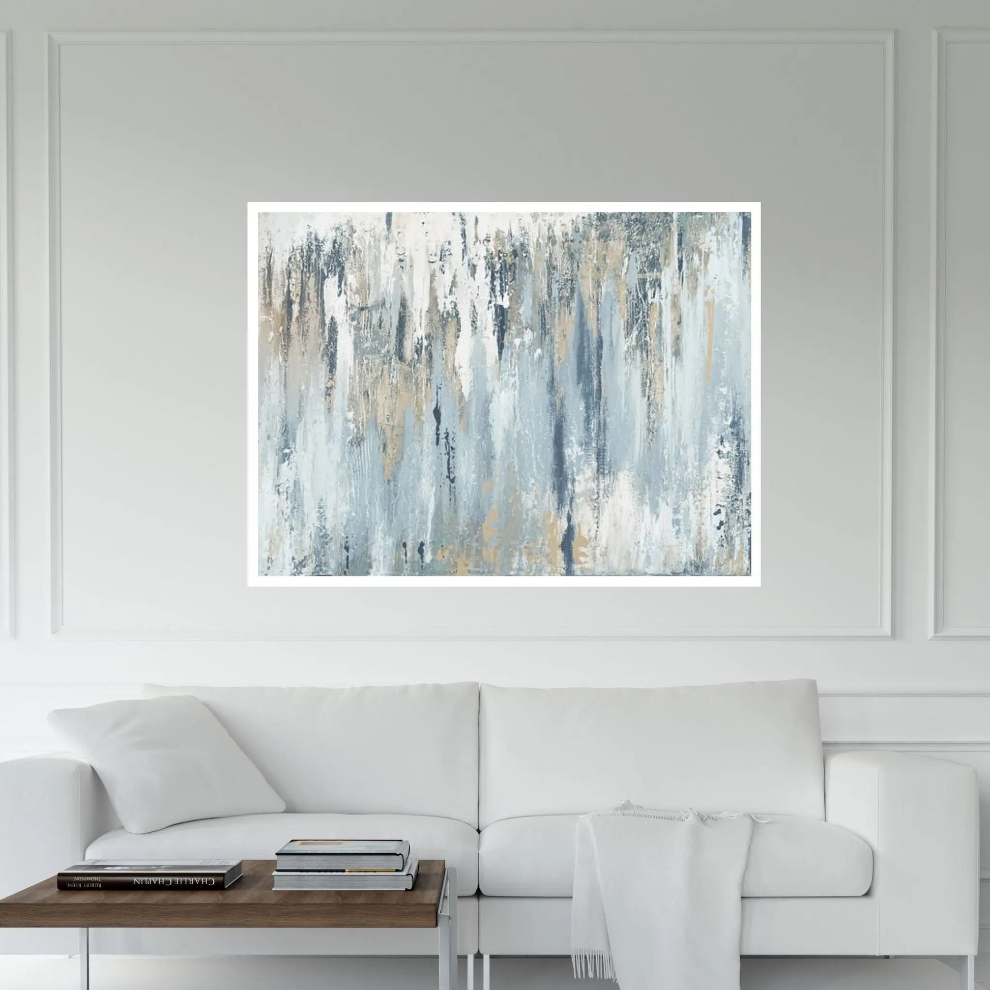 Blue Illusion Canvas Wall Art - Y Canvas