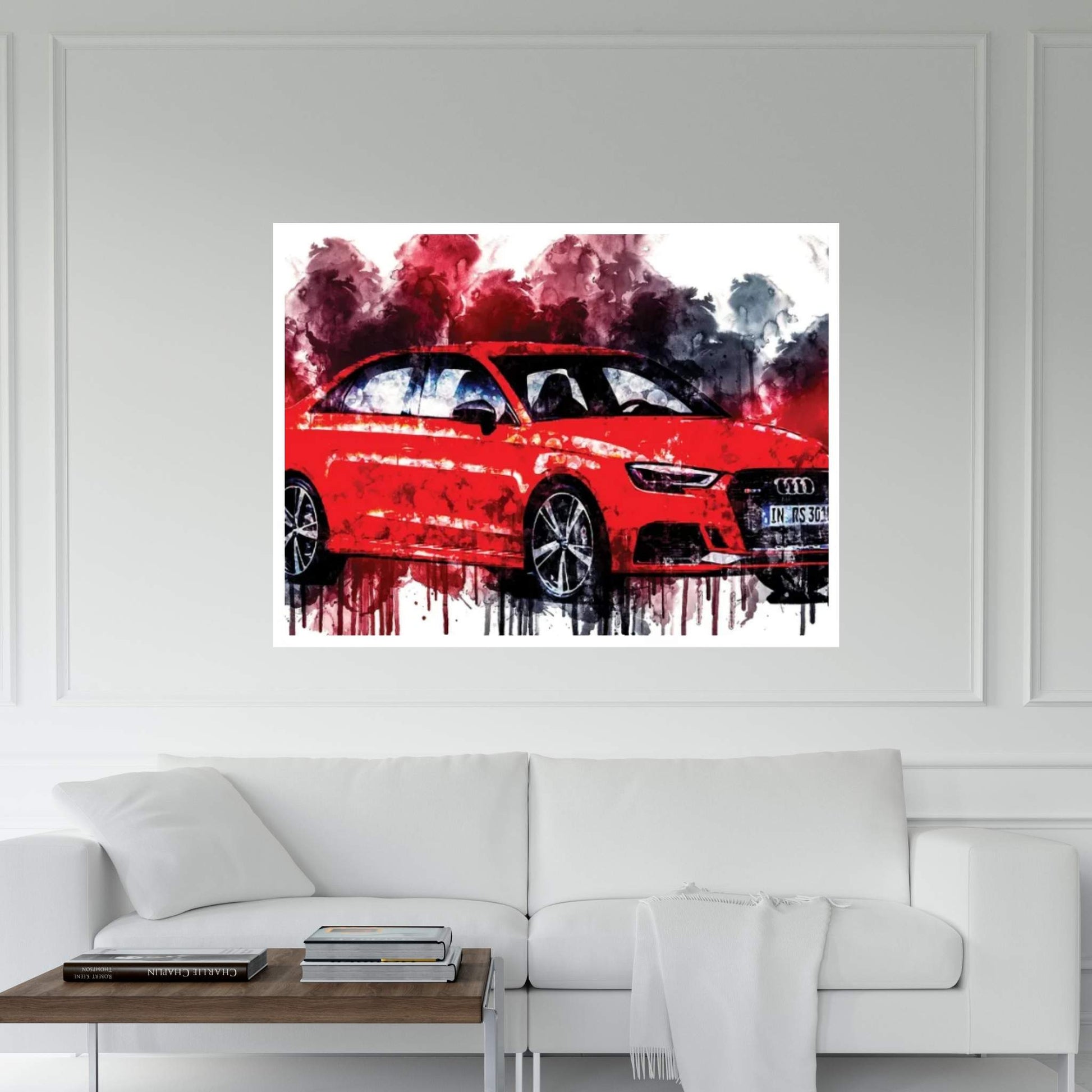 Car 2017 Audi RS3 Canvas Wall Art - Y Canvas