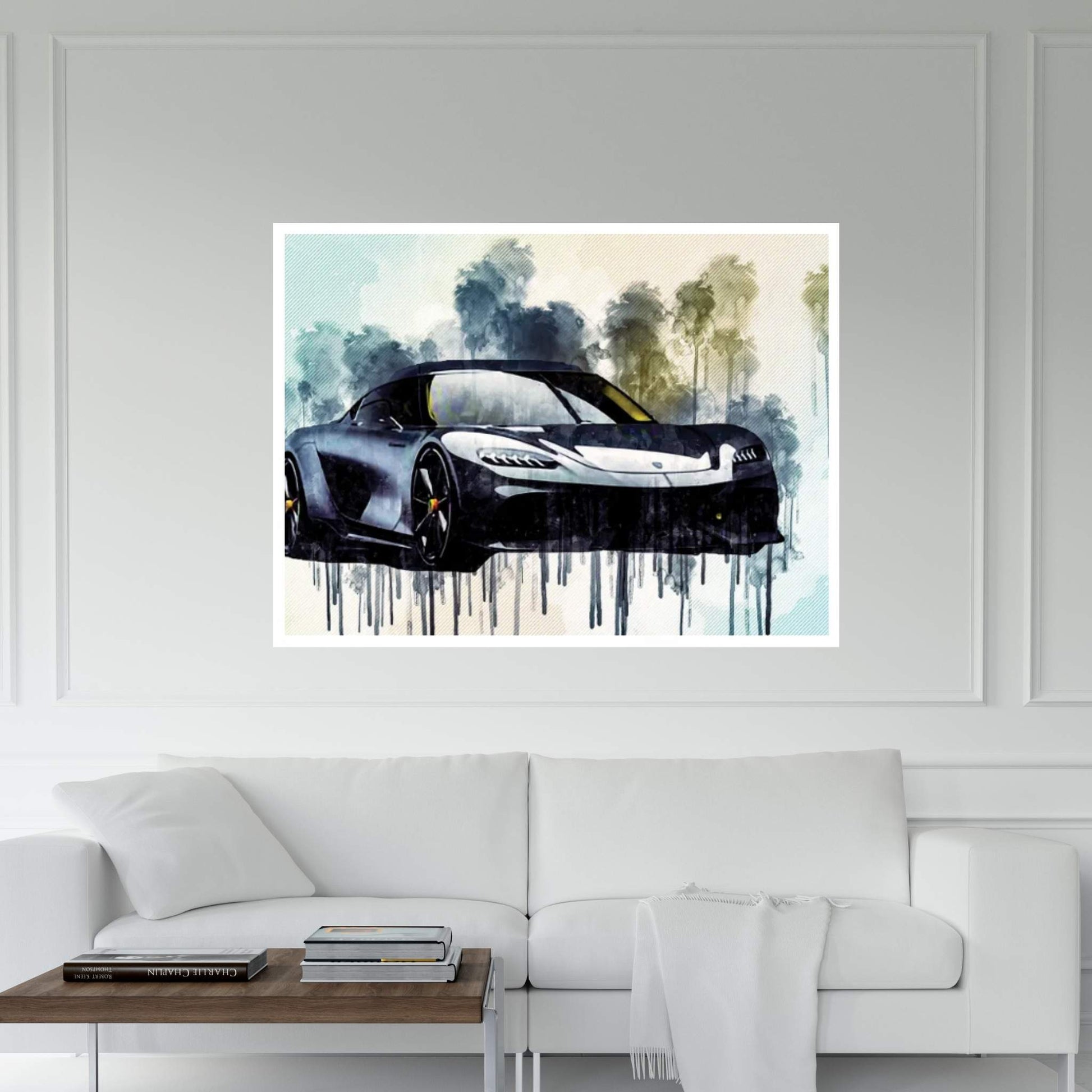 Koenigsegg Gemera 2021 Front View Exterior New Hypercar Luxury Cars New Gemera Supercars Canvas Wall Art - Y Canvas