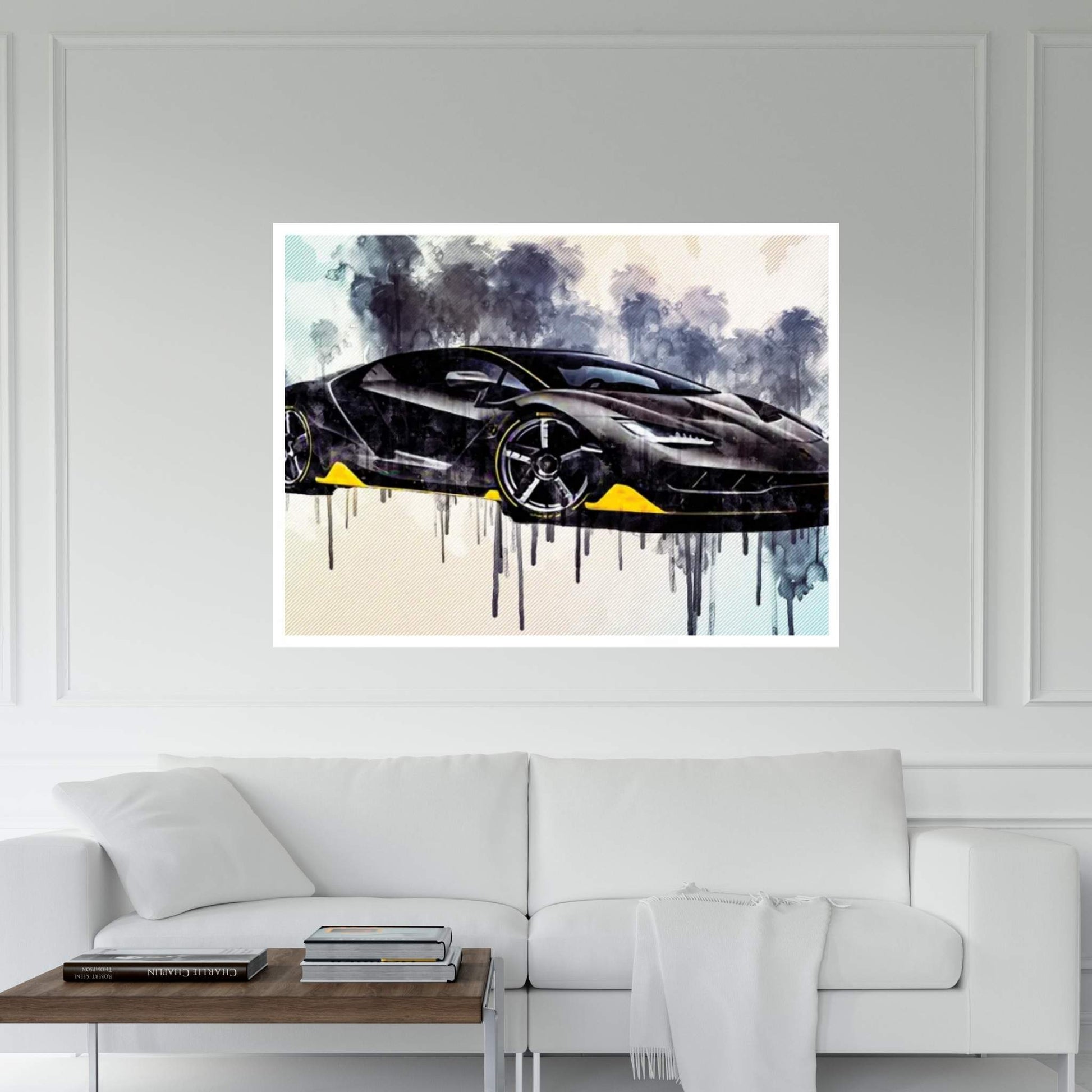 Carbon Hypercar Lamborghini Lamborghini Centenary 2017 Supercars Canvas Wall Art - Y Canvas