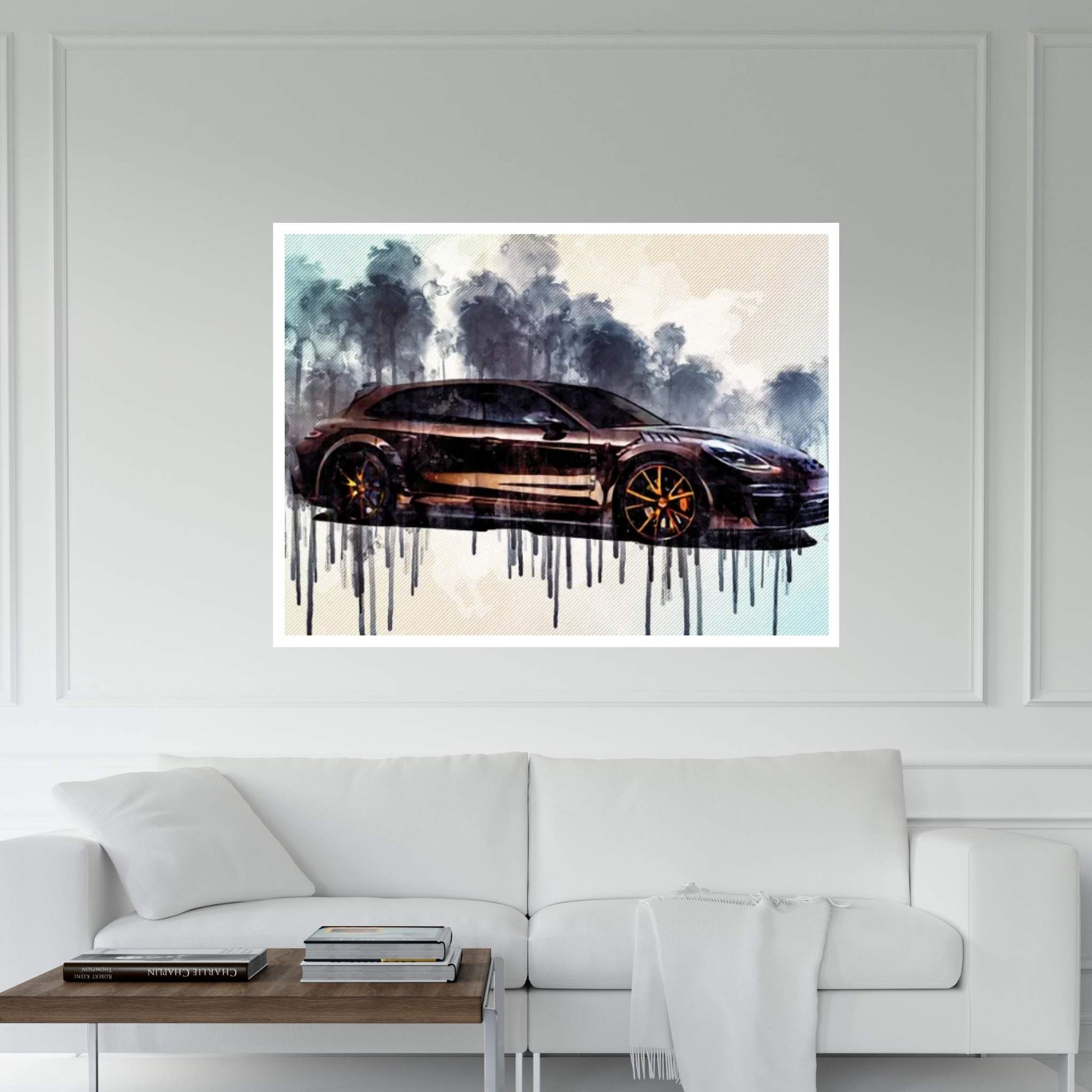 2018 Porsche Panamera Sport Turismo Canvas Wall Art - Y Canvas