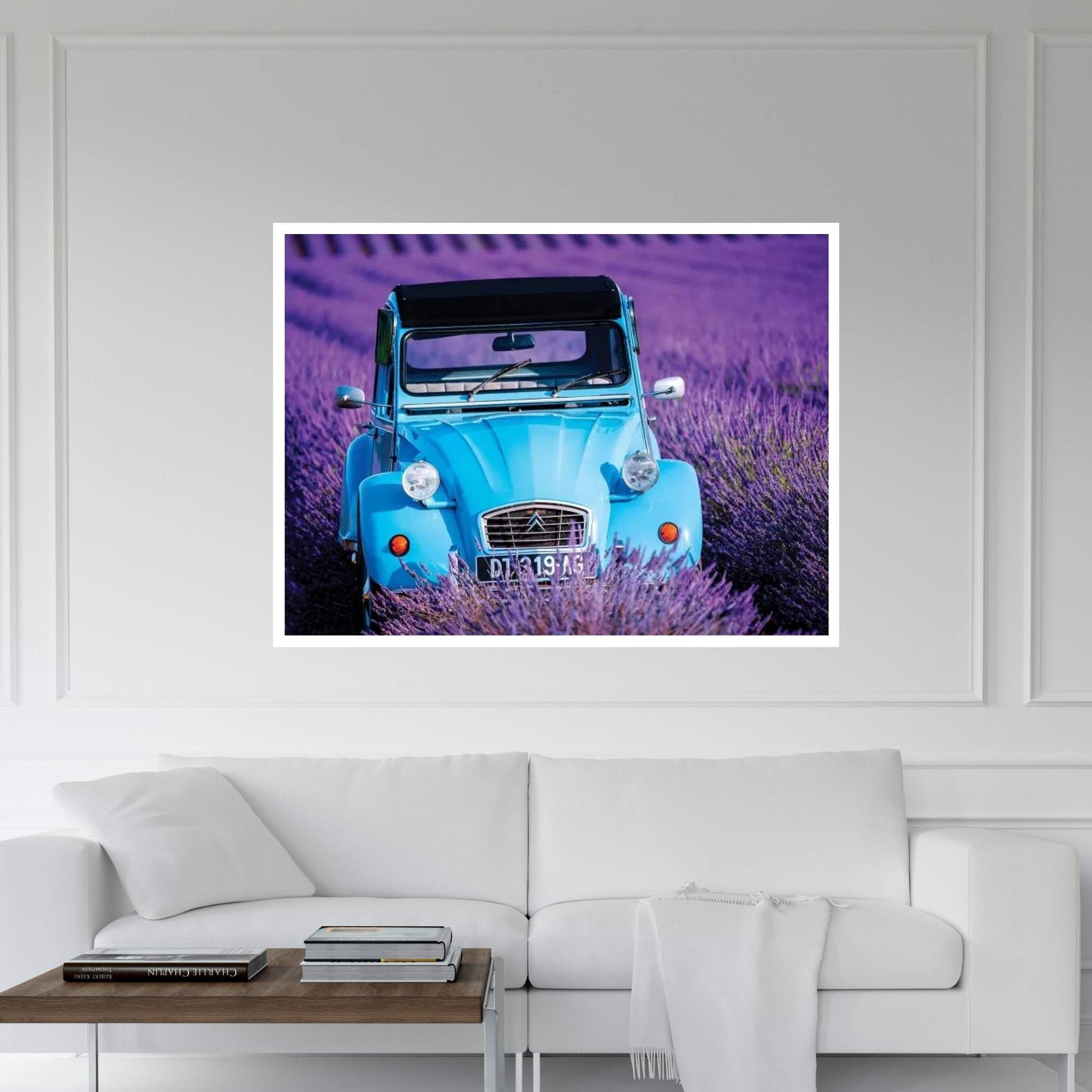 Citroen Lavender Field Canvas Wall Art - Y Canvas