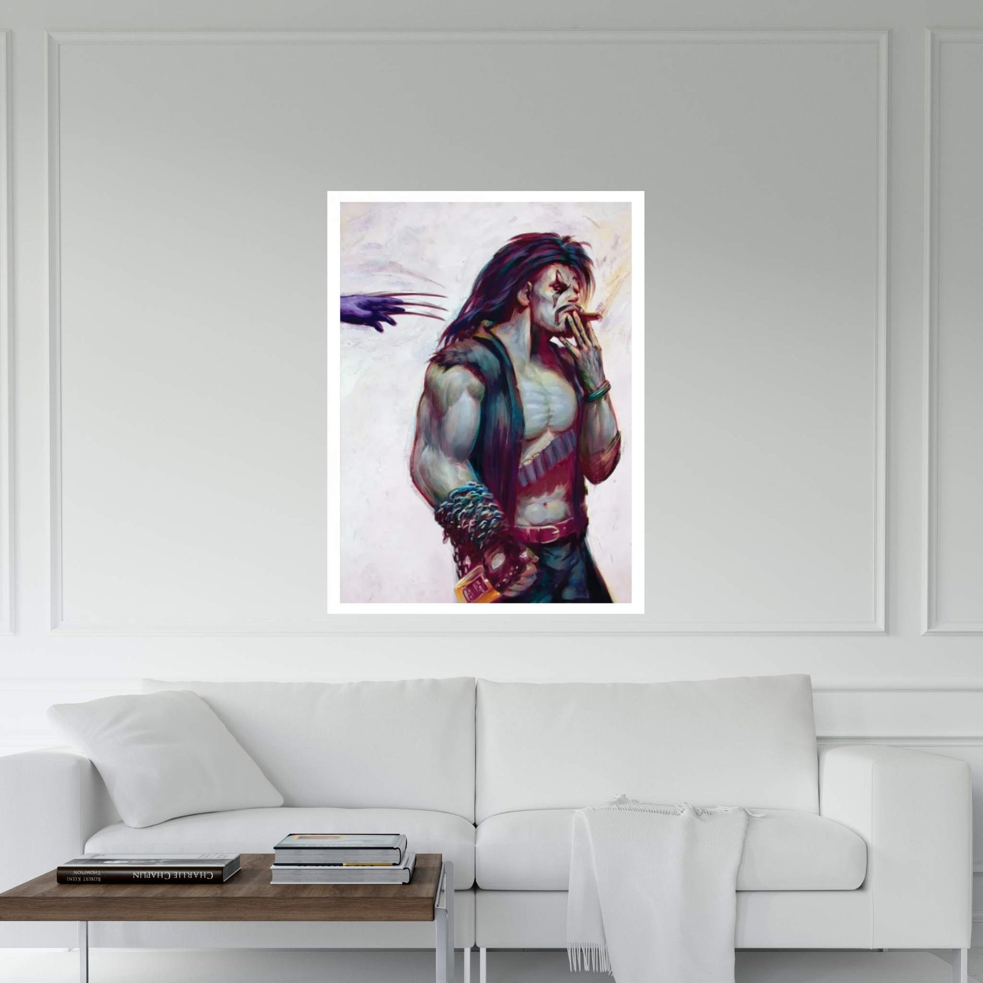 Lobo Vs. Wolverine Canvas Wall Art - Y Canvas