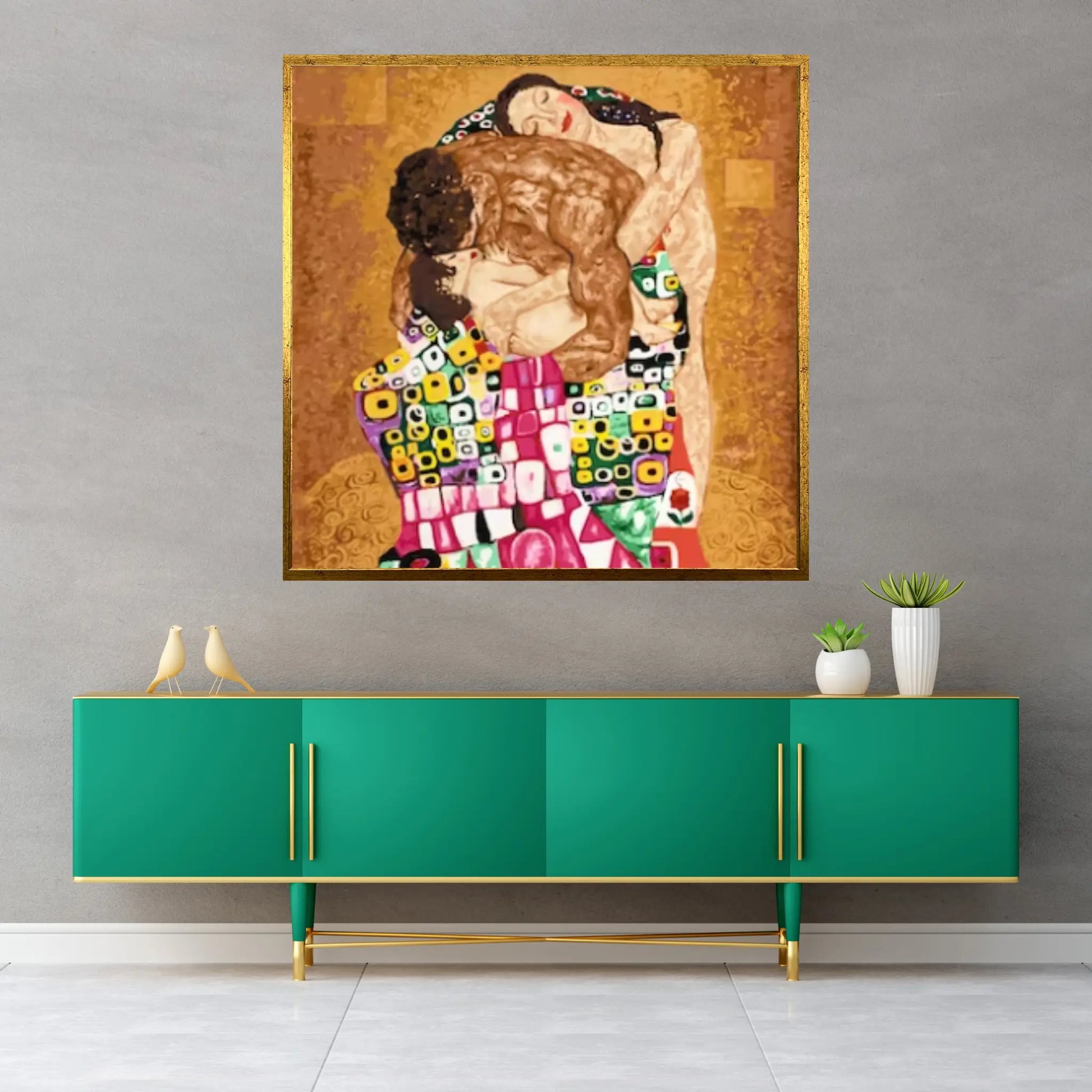 Gustav Klimt The Family, Famous Art Canvas, Gustav Klimt Canvas Art, Art Nouveau Artwork - Y Canvas