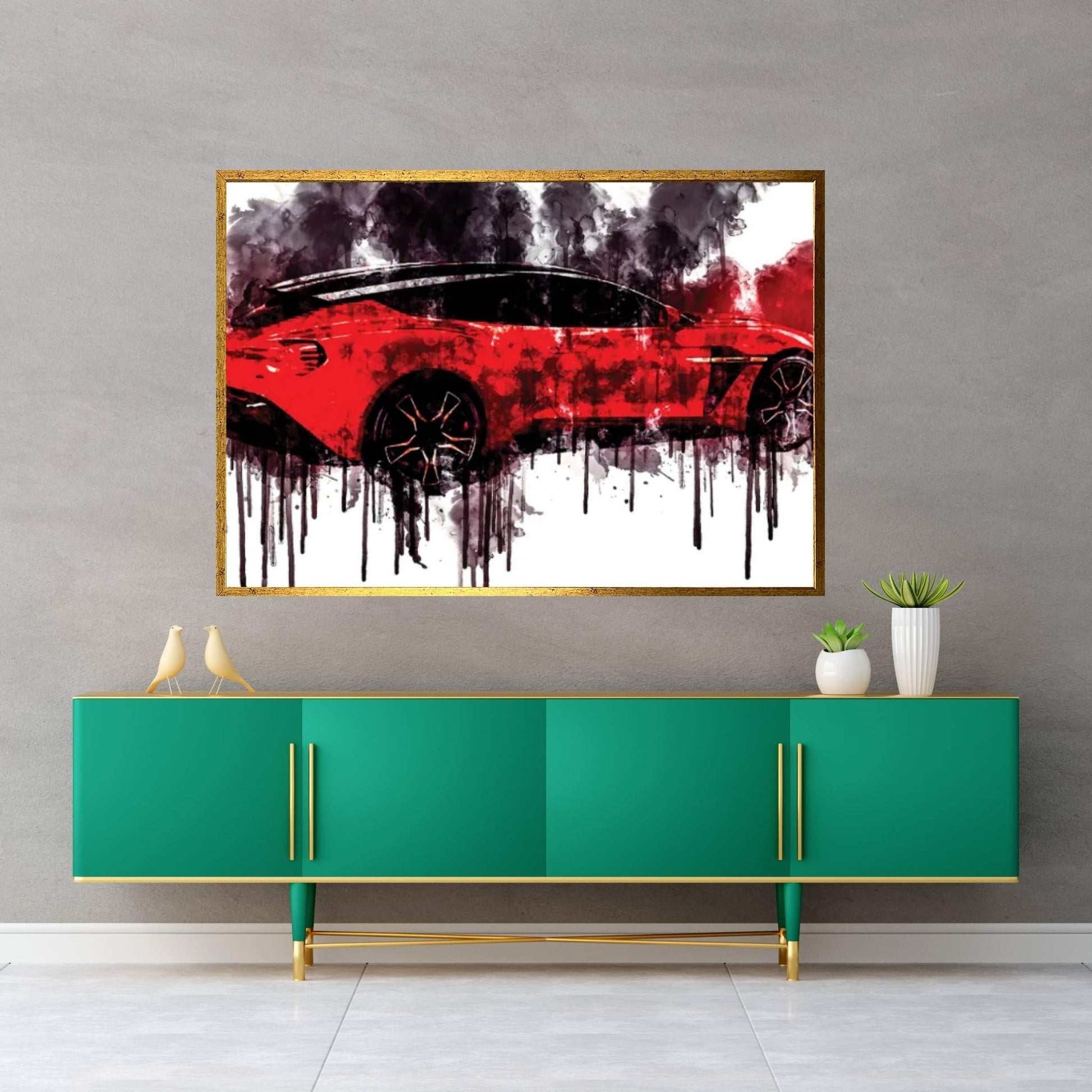 2018 Aston Martin Vanquish Zagato Shooting Brake Canvas Wall Art - Y Canvas