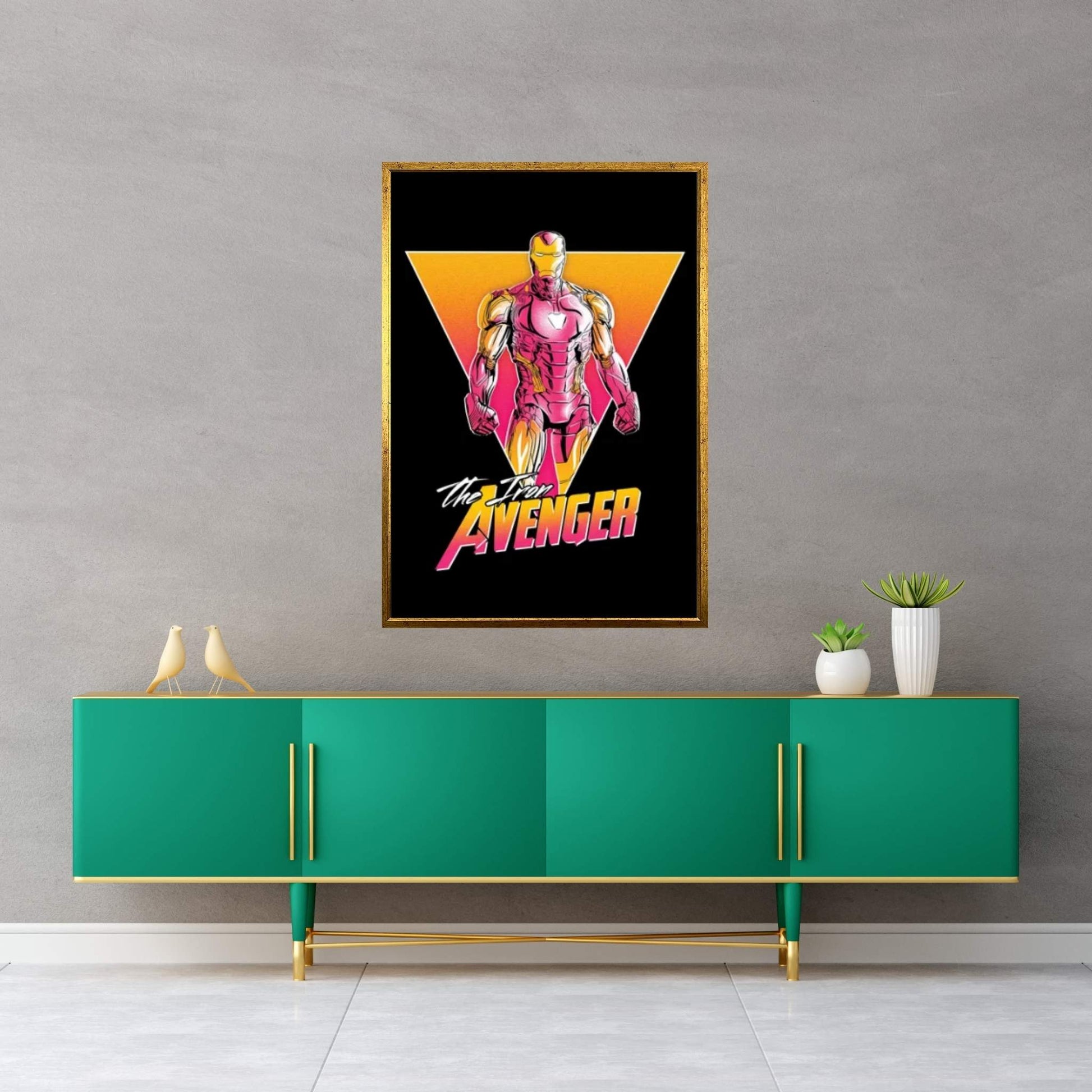 Retro Iron Canvas Wall Art - Y Canvas