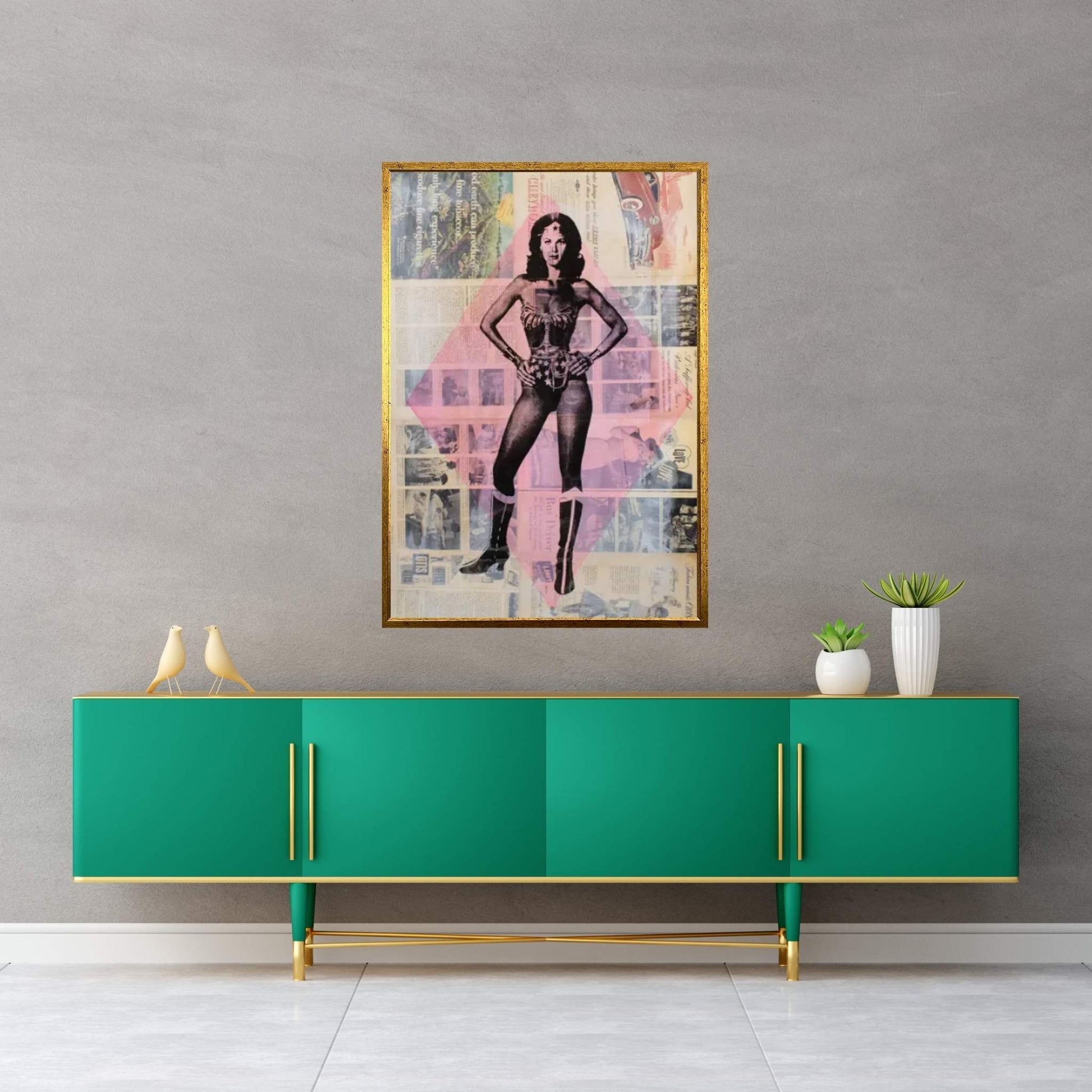 Wonder Woman, Lynda Carter Canvas Wall Art - Y Canvas