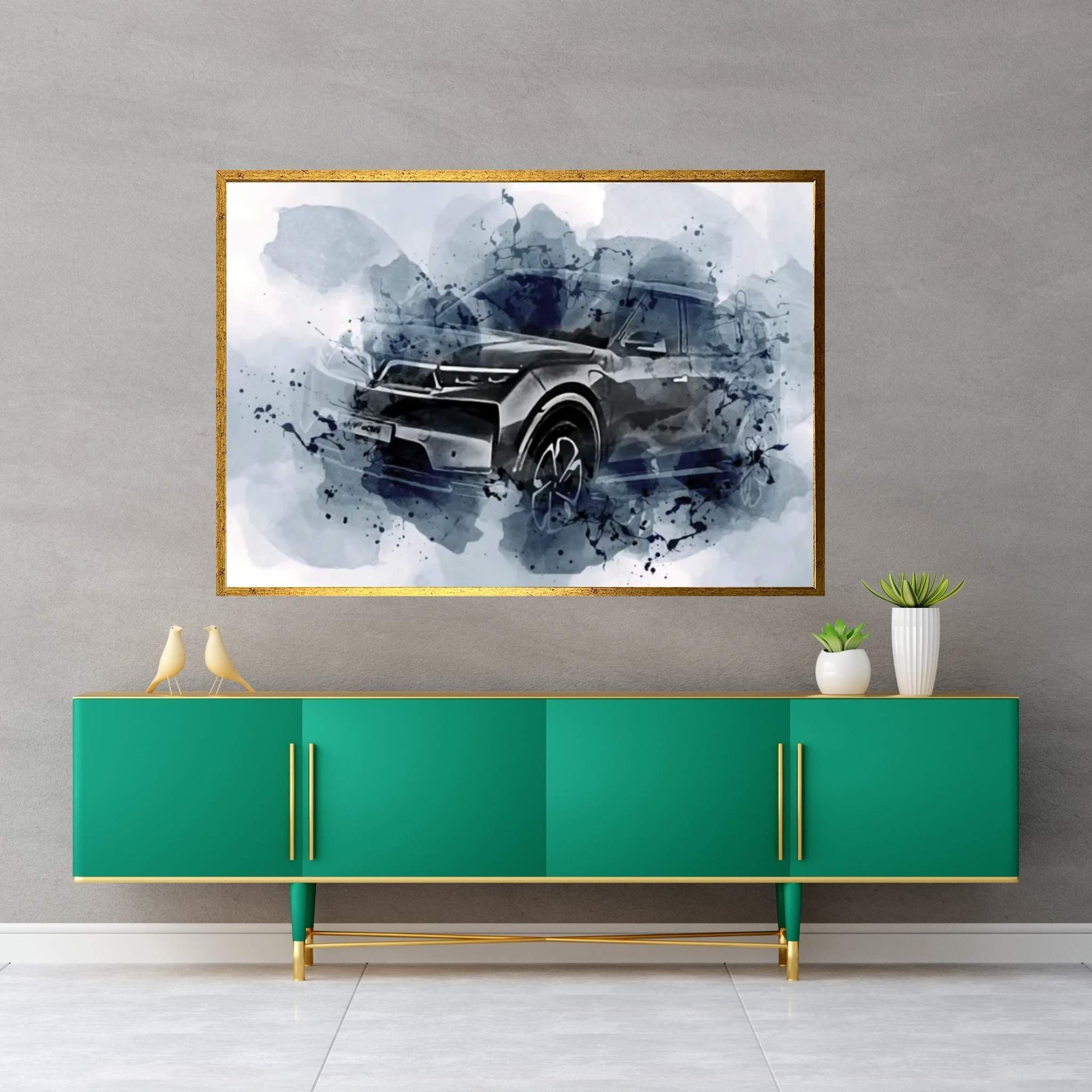 Vinfast Vf E36 2021 Full-Size Crossover Exterior Canvas Wall Art - Y Canvas