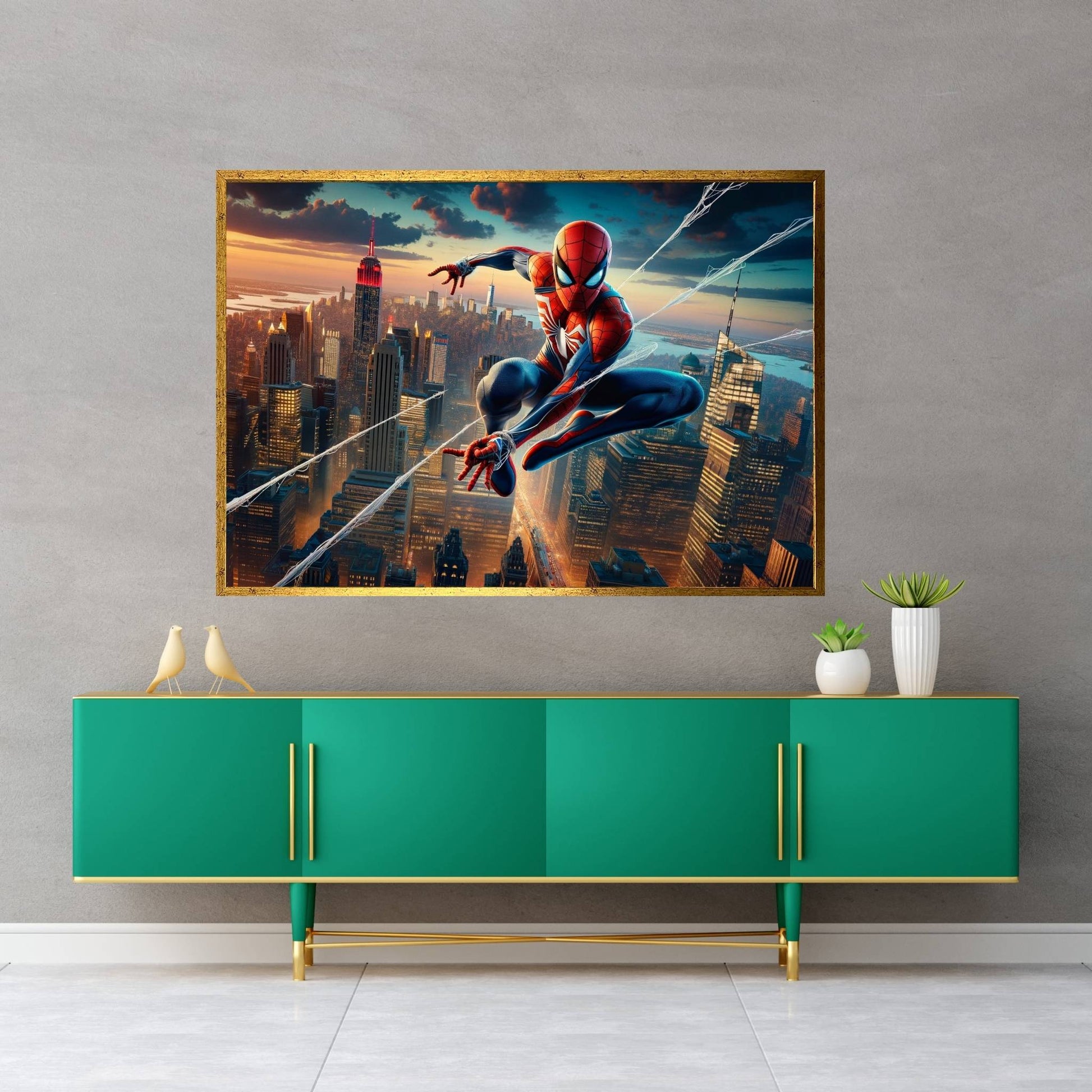 Spiderman Canvas Wall Art - Y Canvas