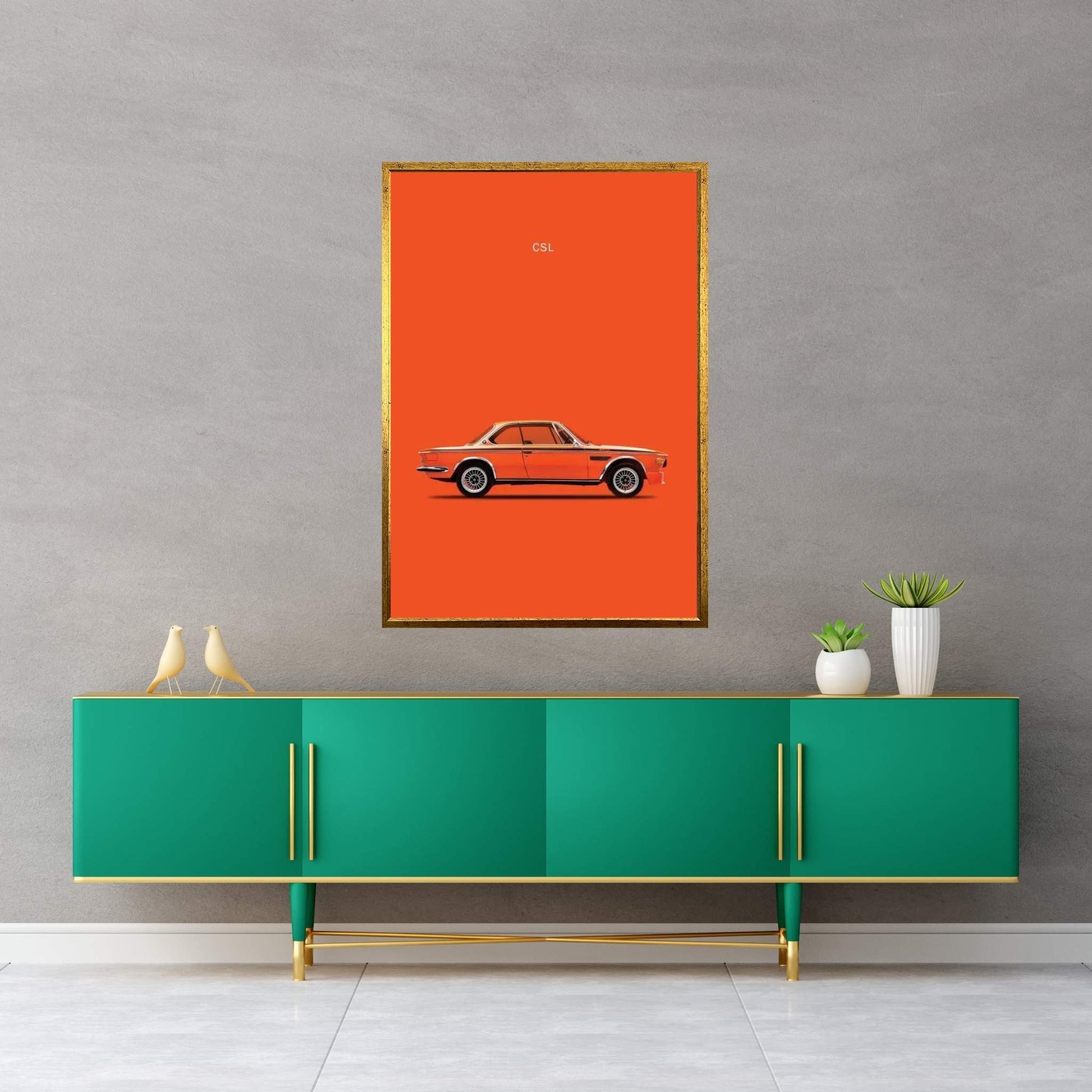 1972 BMW CSL Canvas Wall Art - Y Canvas