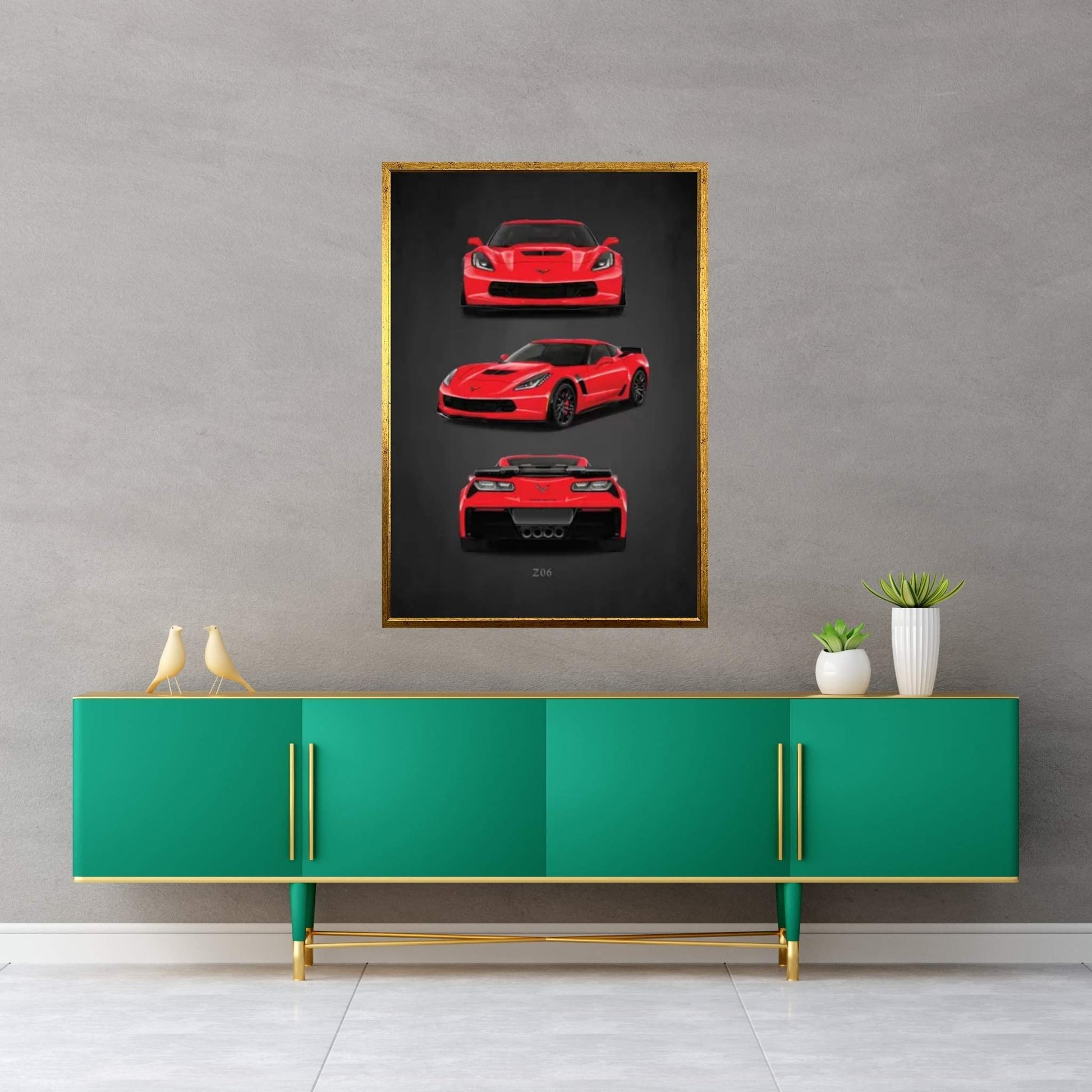 Chevrolet Corvette Z06 Canvas Wall Art - Y Canvas