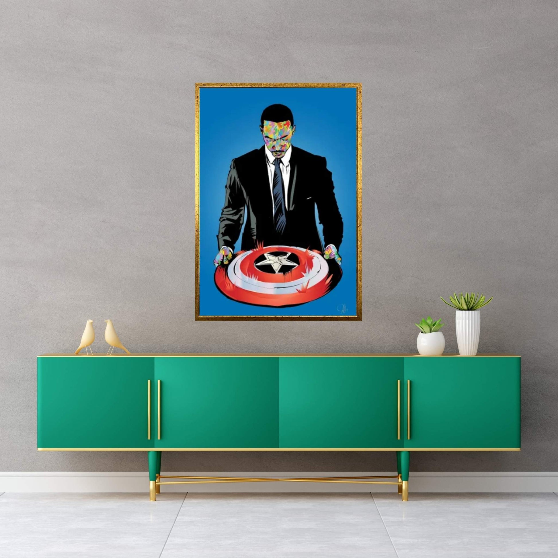 Falcon America 2021 Canvas Wall Art - Y Canvas