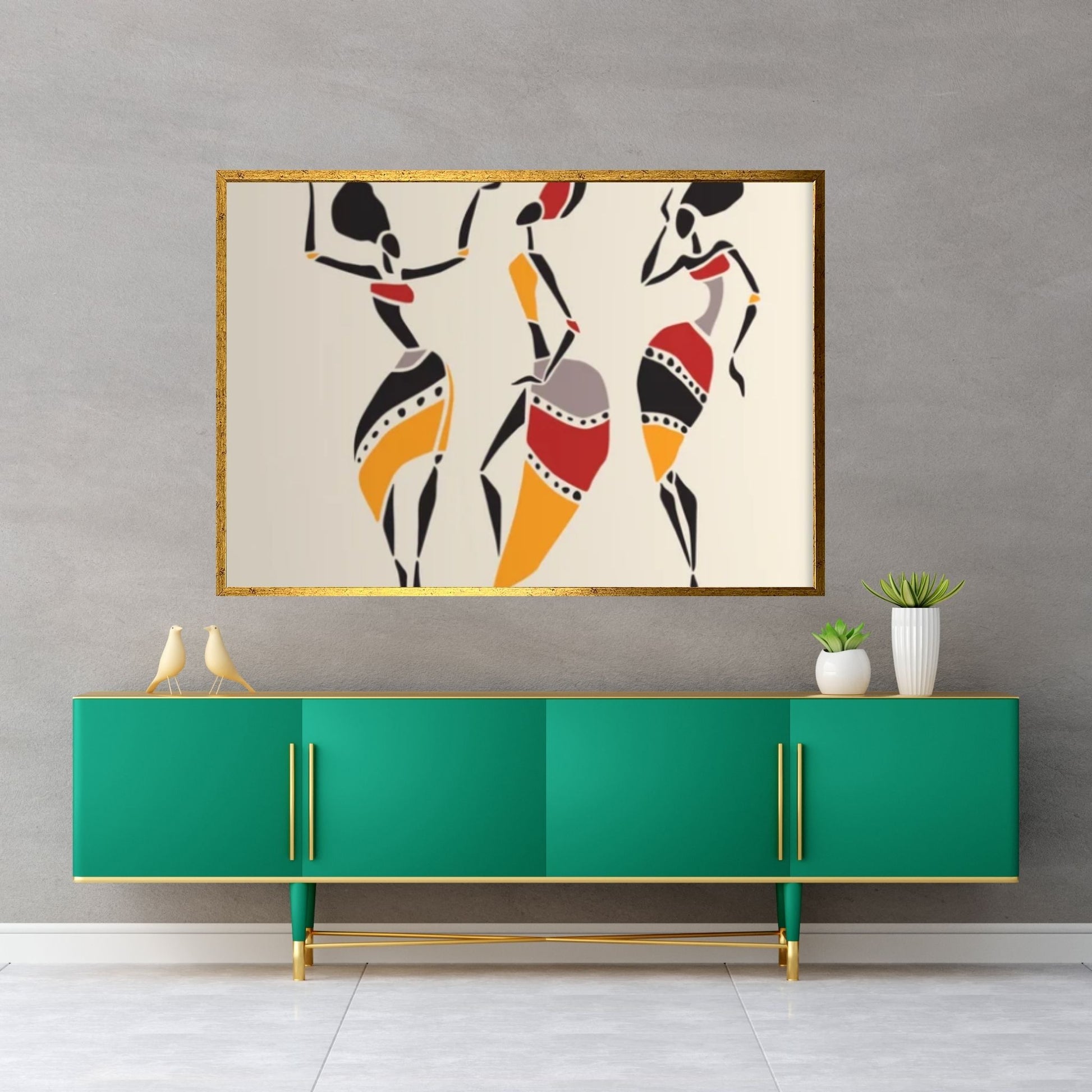 African Dancers Print, African Wall Art, Ethnic Wall Art, African Women Canvas, African Woman Canvas, African Art - Y Canvas