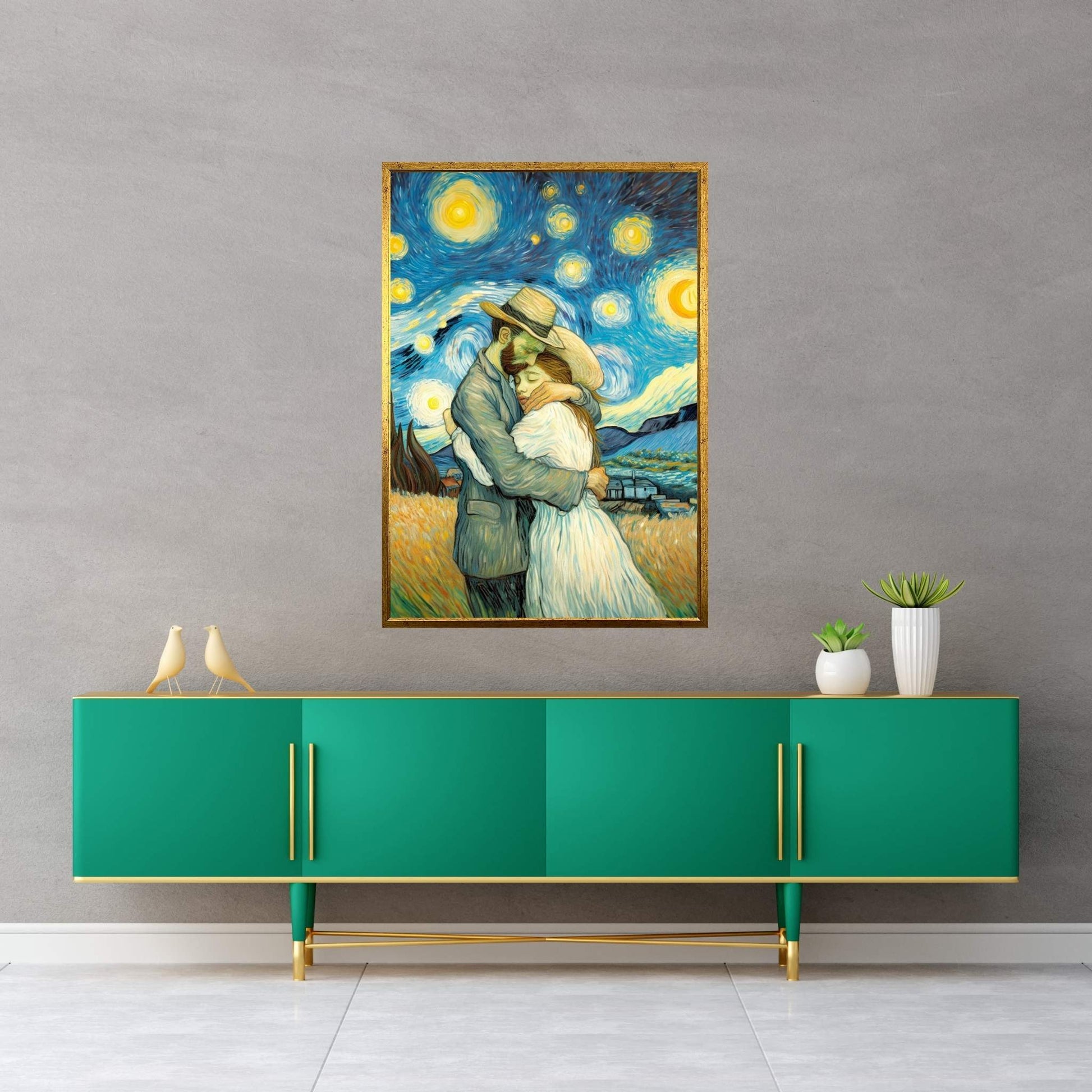 Van Gogh Love Reproduction Canvas Wall Art - Y Canvas