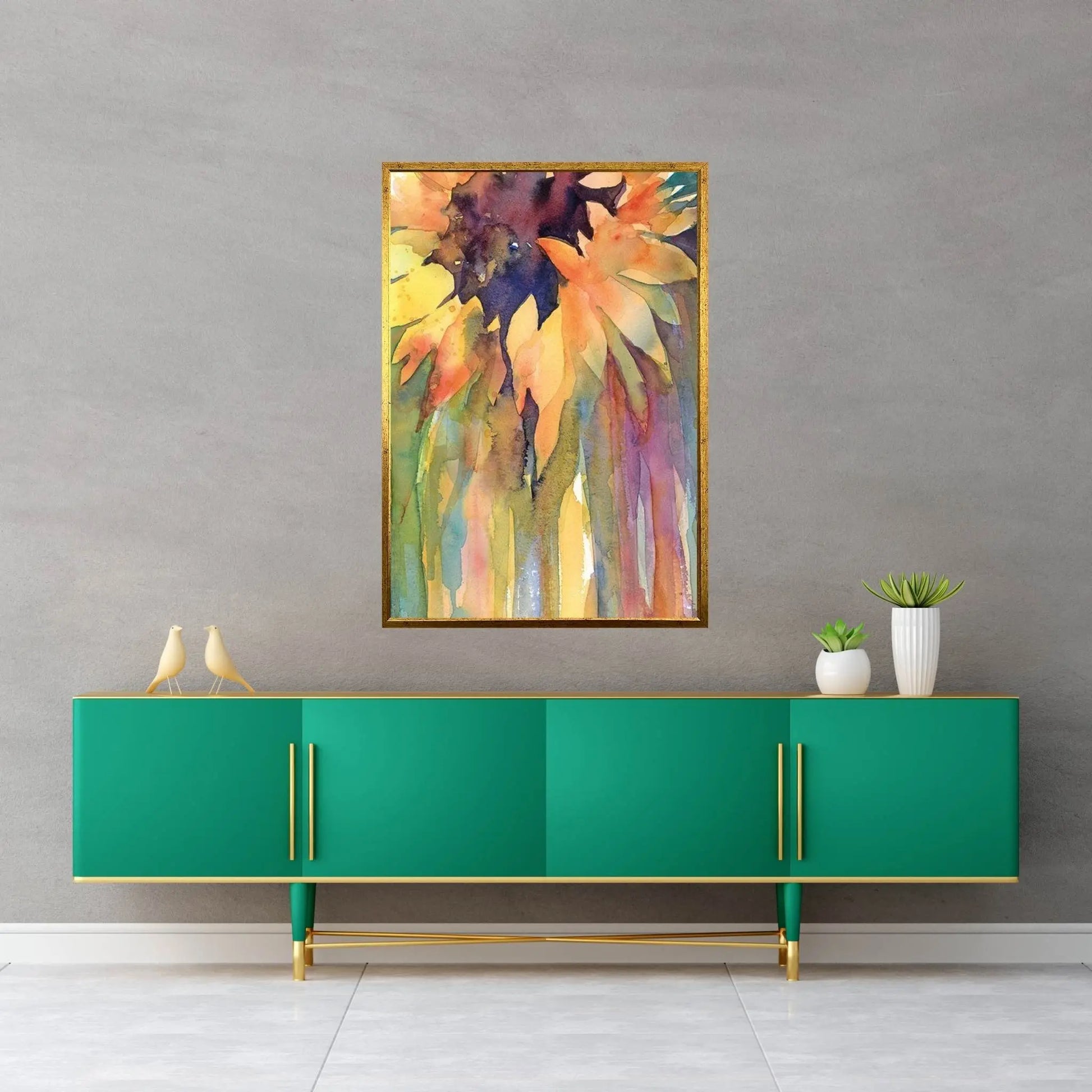 Rays Of Sun Canvas Wall Art - Y Canvas