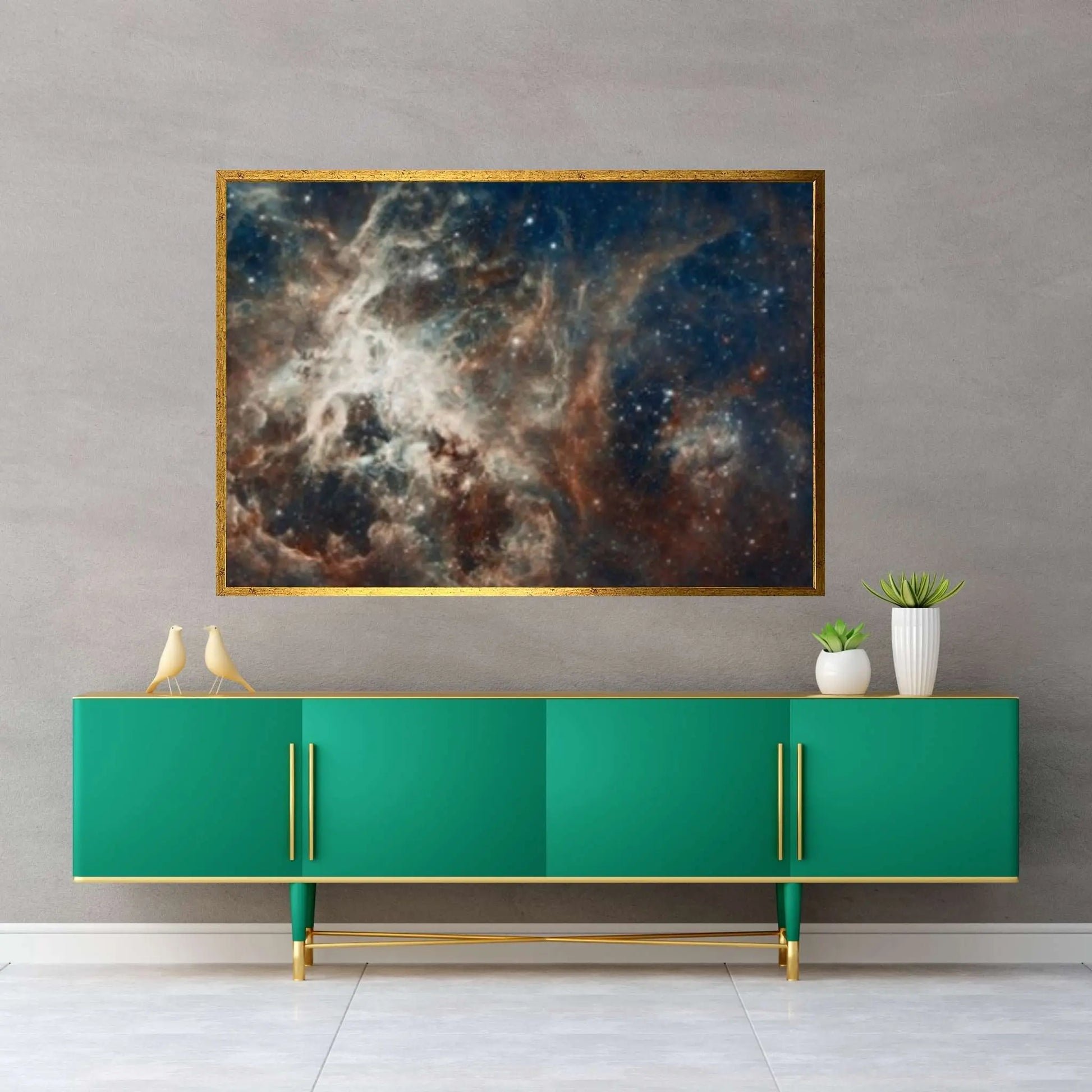 Milky Way Galaxy Canvas Print, Nebula and Starry Space, Sky Wall Art - Y Canvas