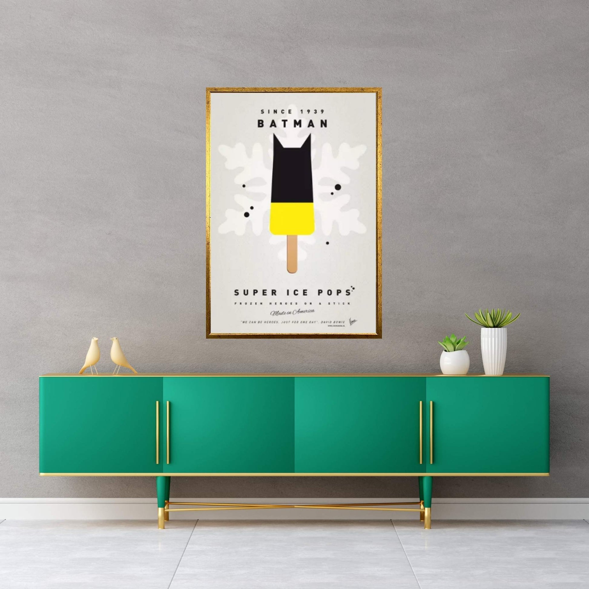 Superhero Ice Pop Batman Canvas Wall Art - Y Canvas