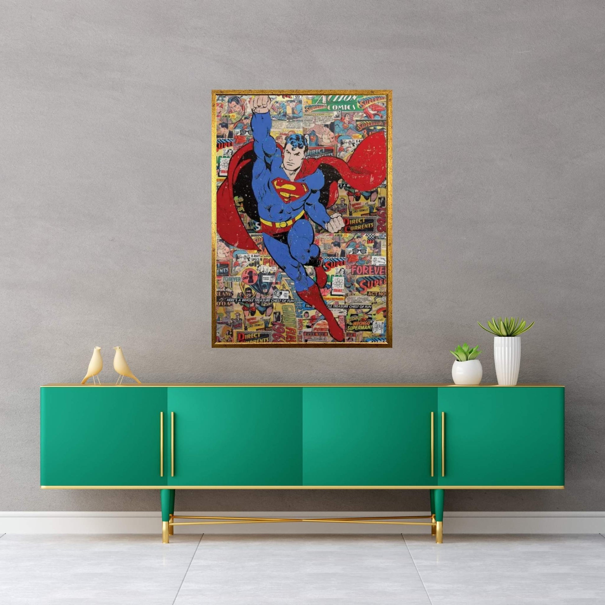 Superman Canvas Wall Art - Y Canvas