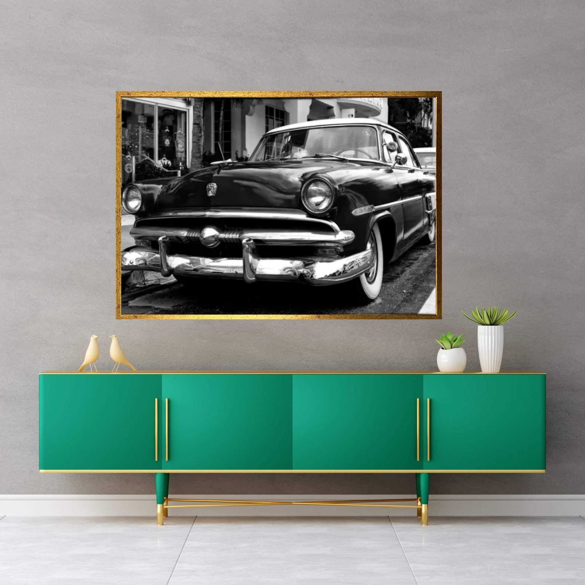 Classic Ford Canvas Wall Art - Y Canvas