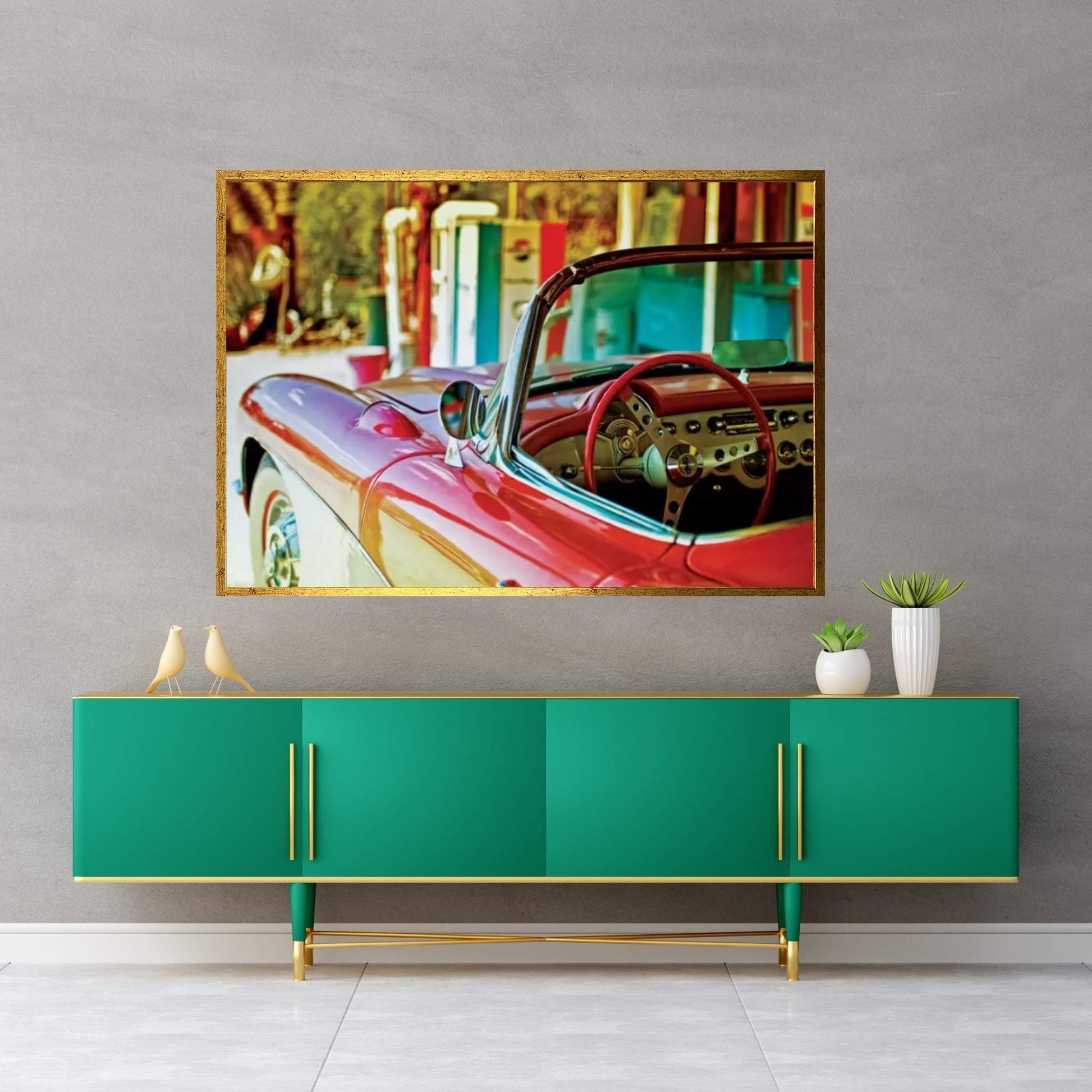 Classic Chevrolet Corvette Canvas Wall Art - Y Canvas