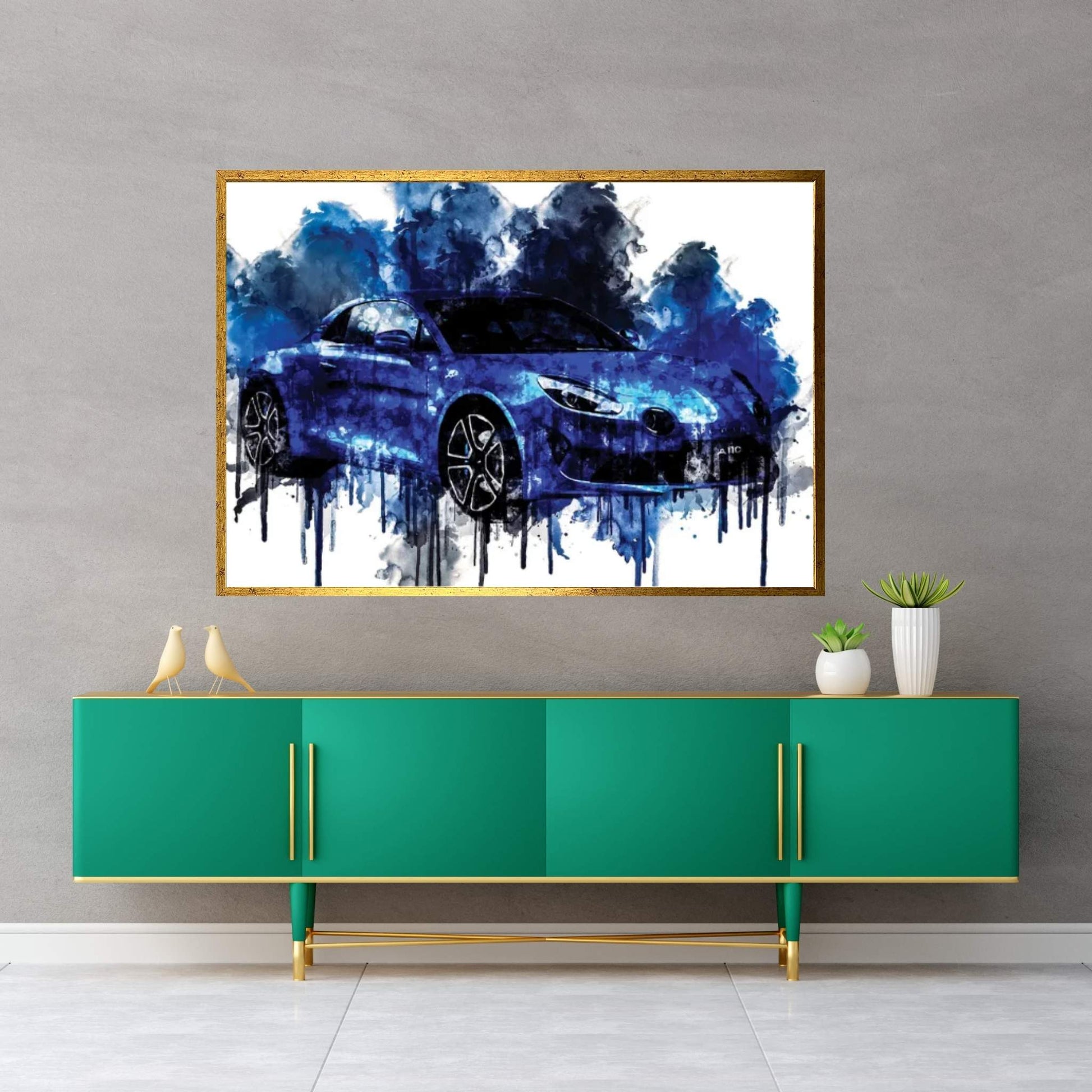 2017 Alpine A110 Premiere Edition Canvas Wall Art - Y Canvas