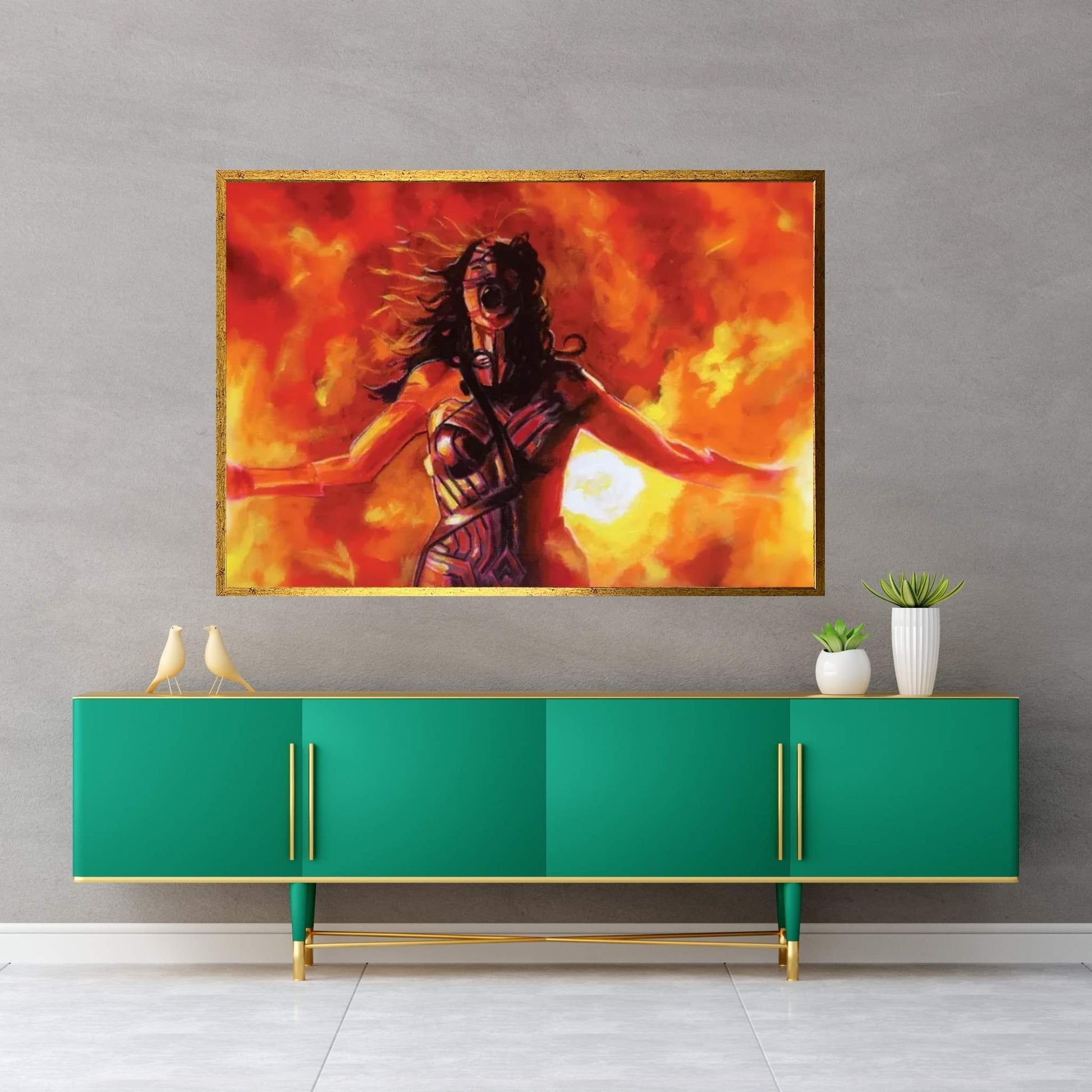 Roar Canvas Wall Art - Y Canvas