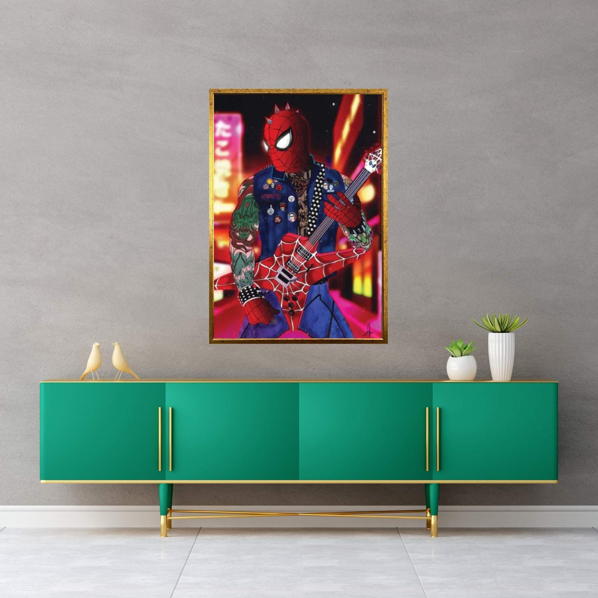 Spider Punk Canvas Wall Art - Y Canvas