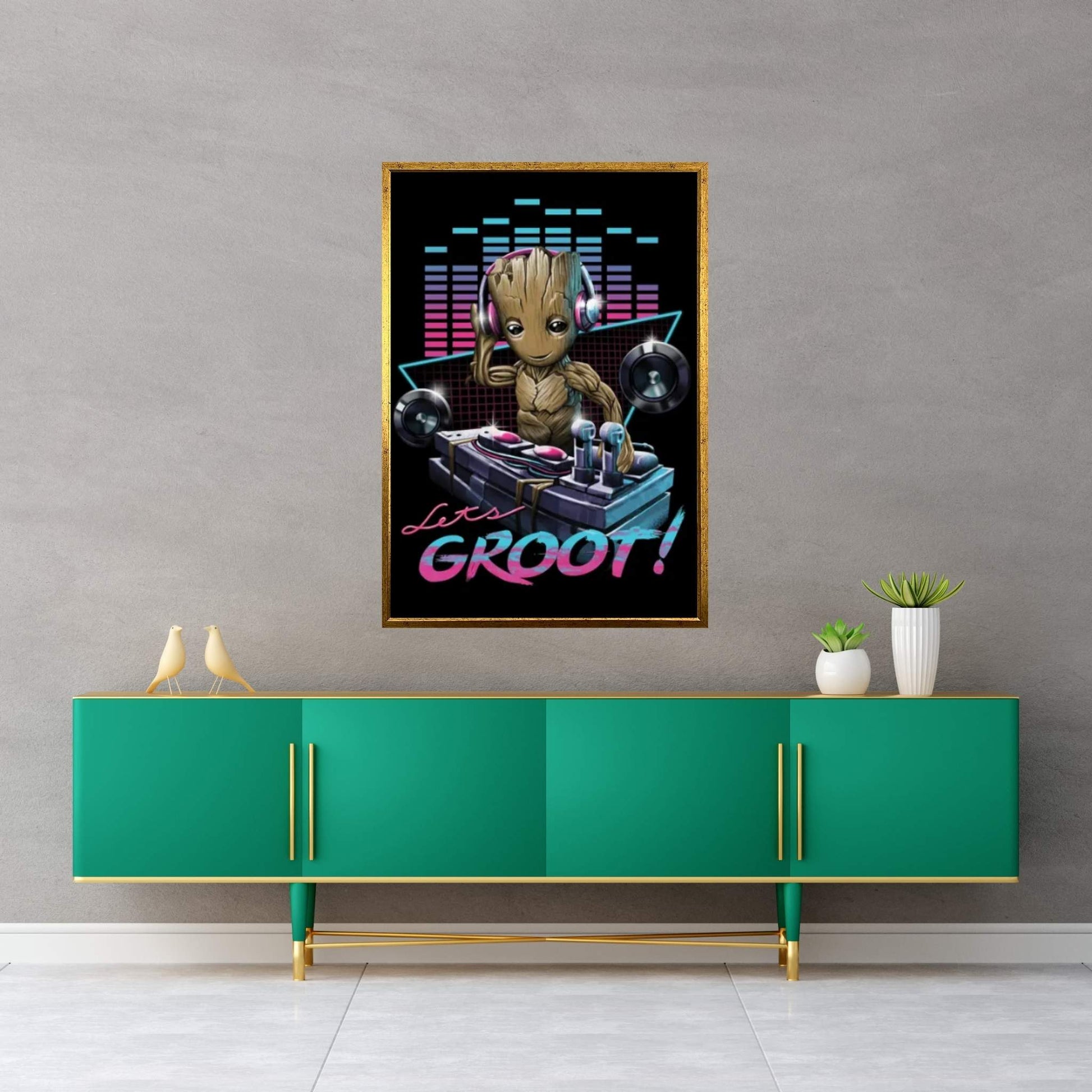 DJ Groot Canvas Wall Art - Y Canvas