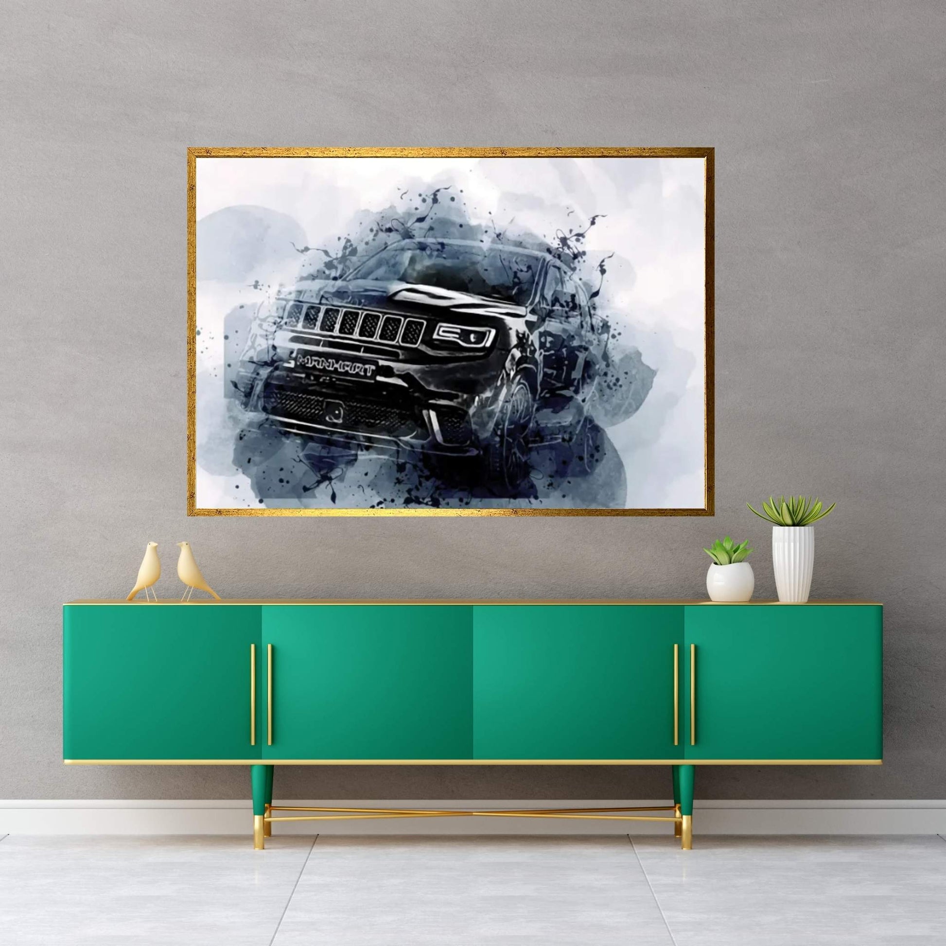 Jeep Grand Cherokee Manhart Gc VIII00 Wk2 Exterior Canvas Wall Art - Y Canvas