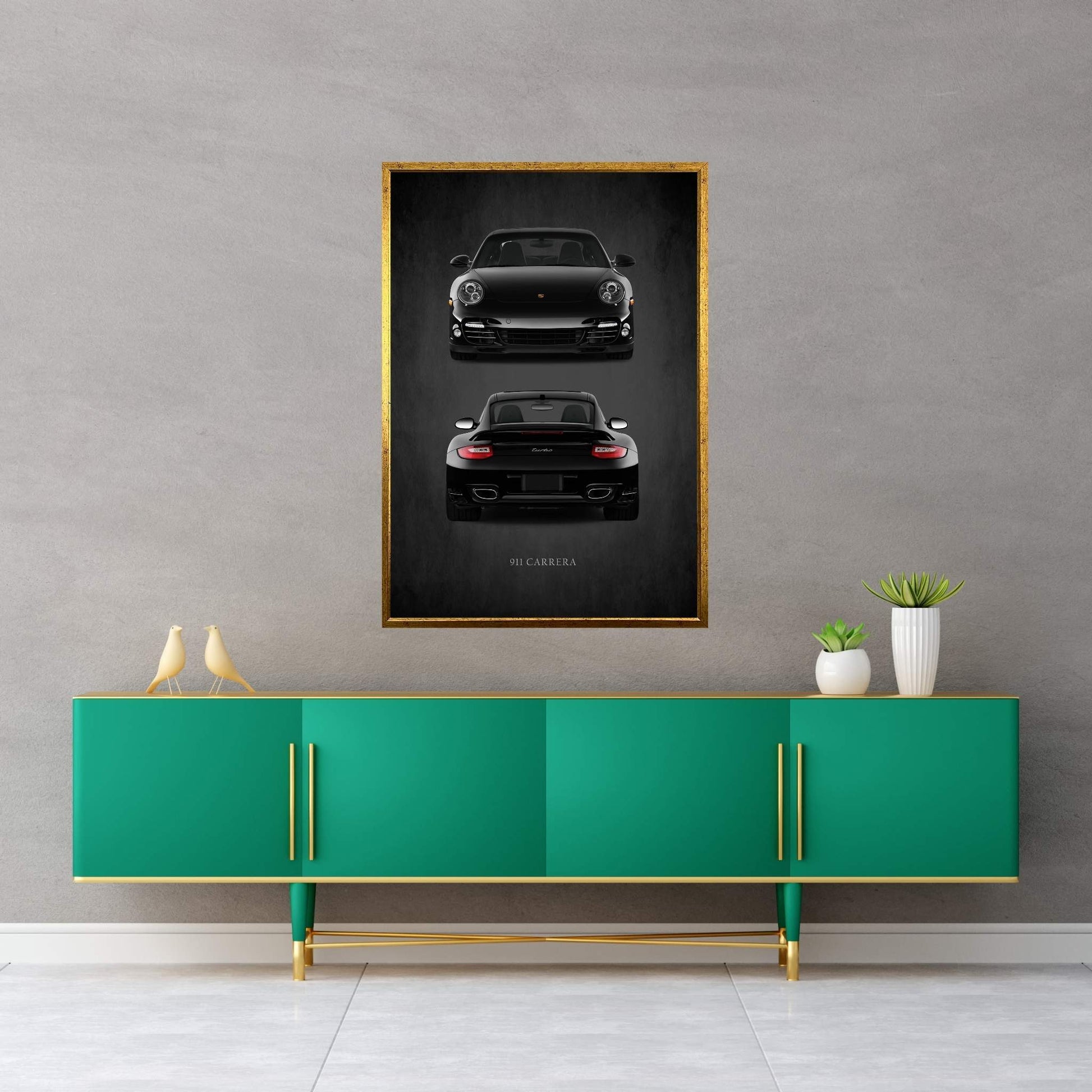 Porsche 911 Carrera Turbo Canvas Wall Art - Y Canvas