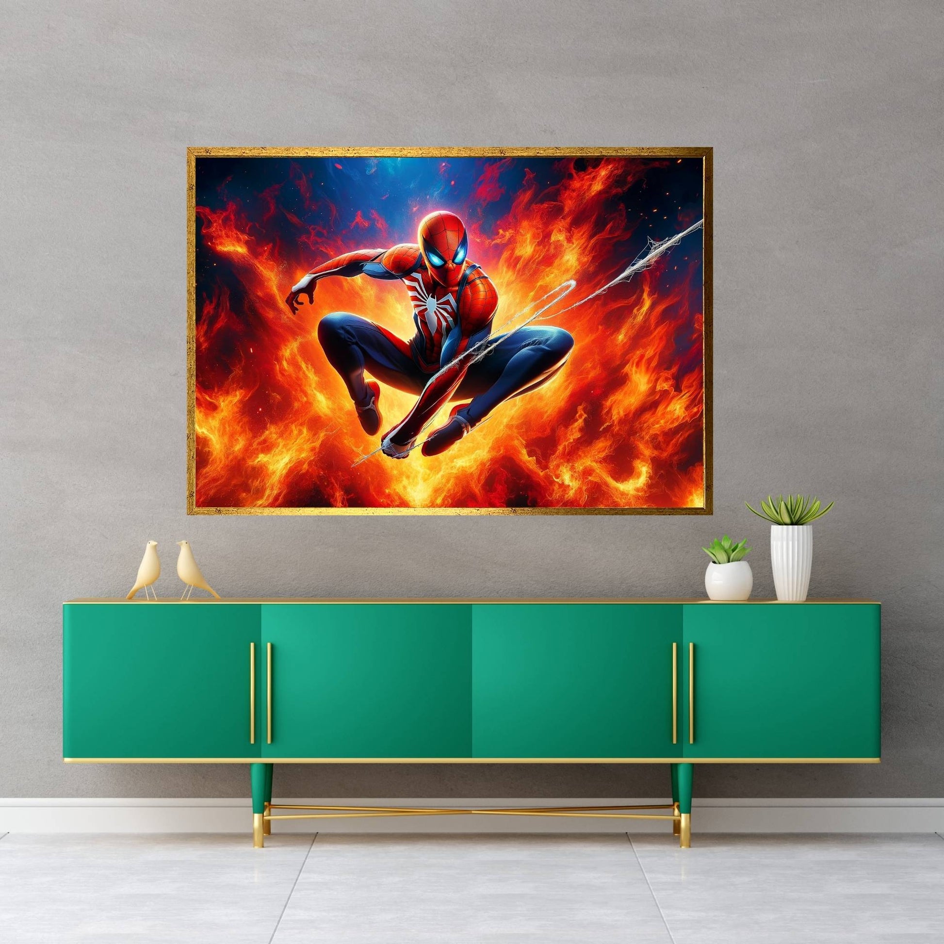 Spiderman Canvas Wall Art - Y Canvas