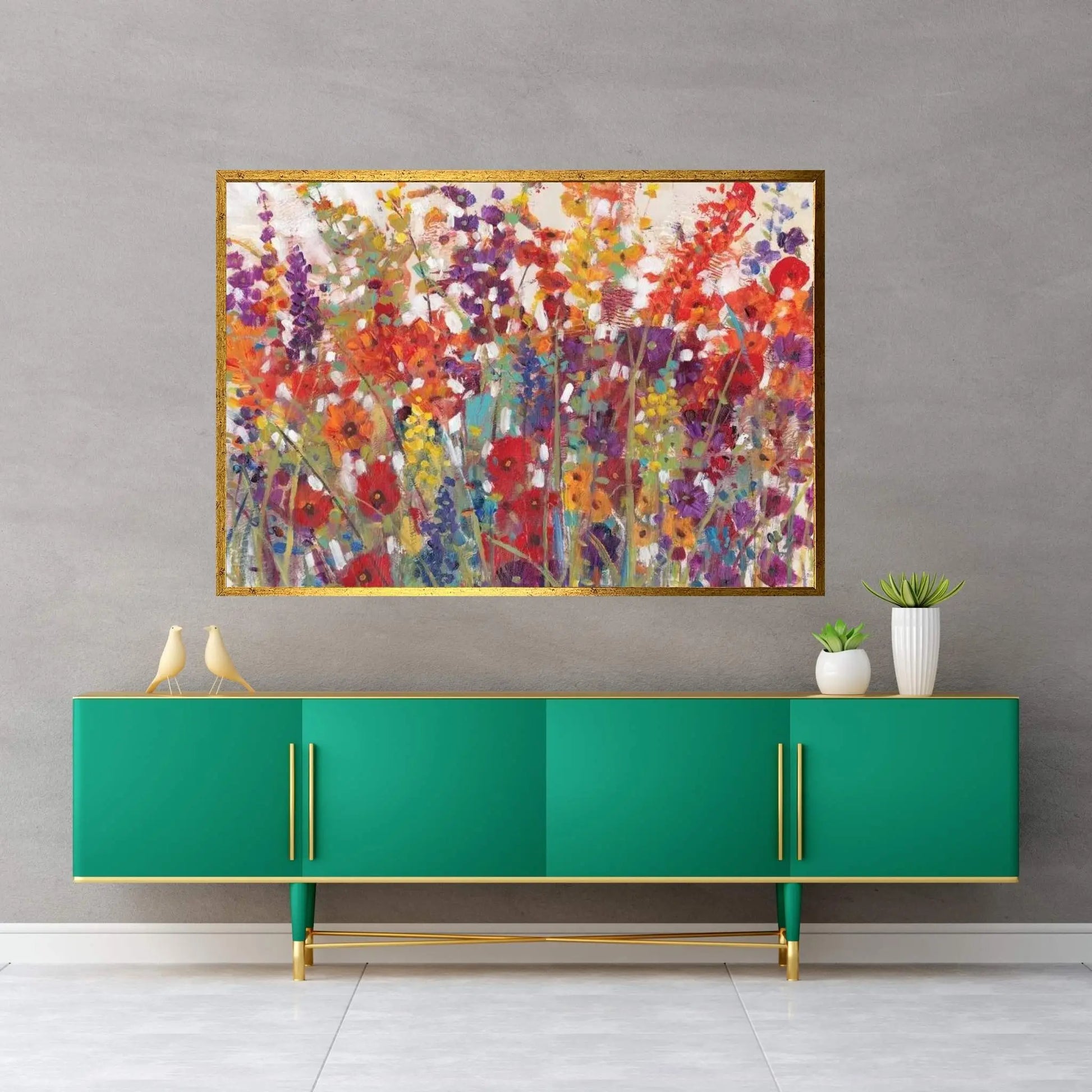 Variety Of Flowers II Canvas Wall Art - Y Canvas