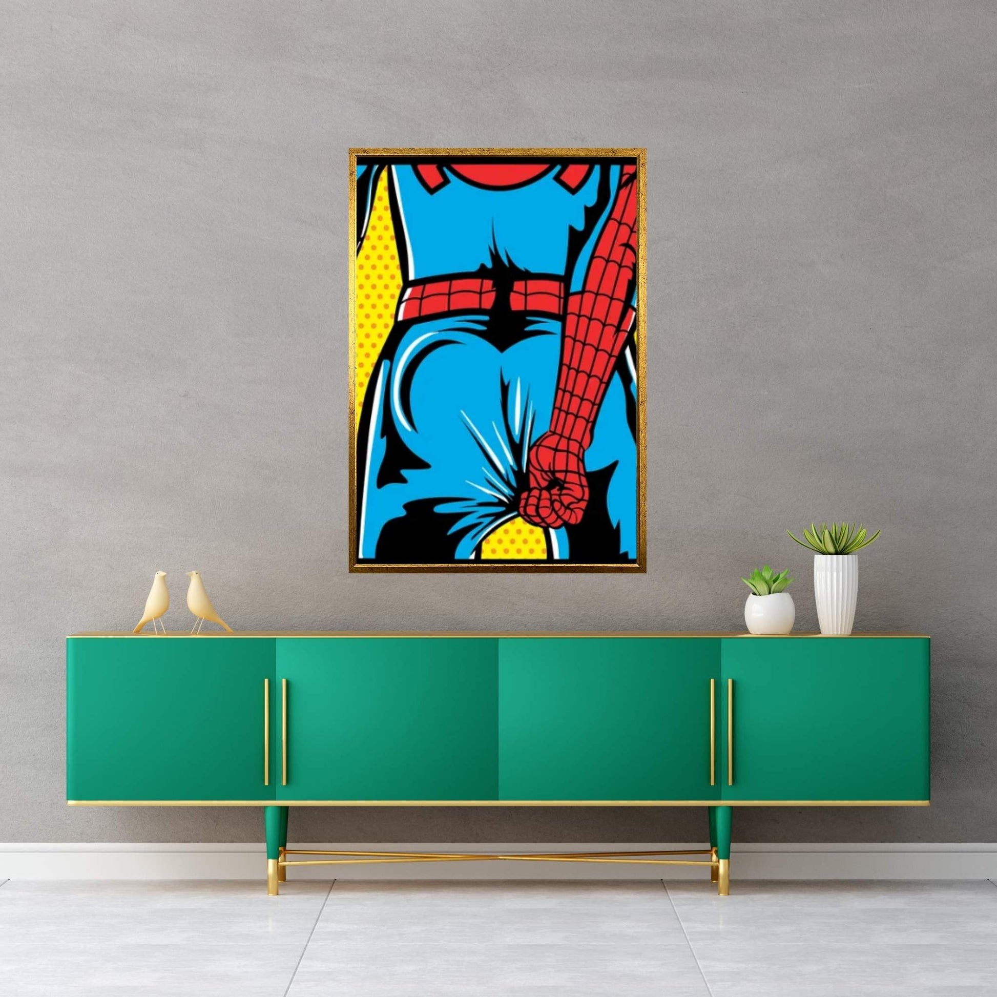 Spider Problem Canvas Wall Art - Y Canvas