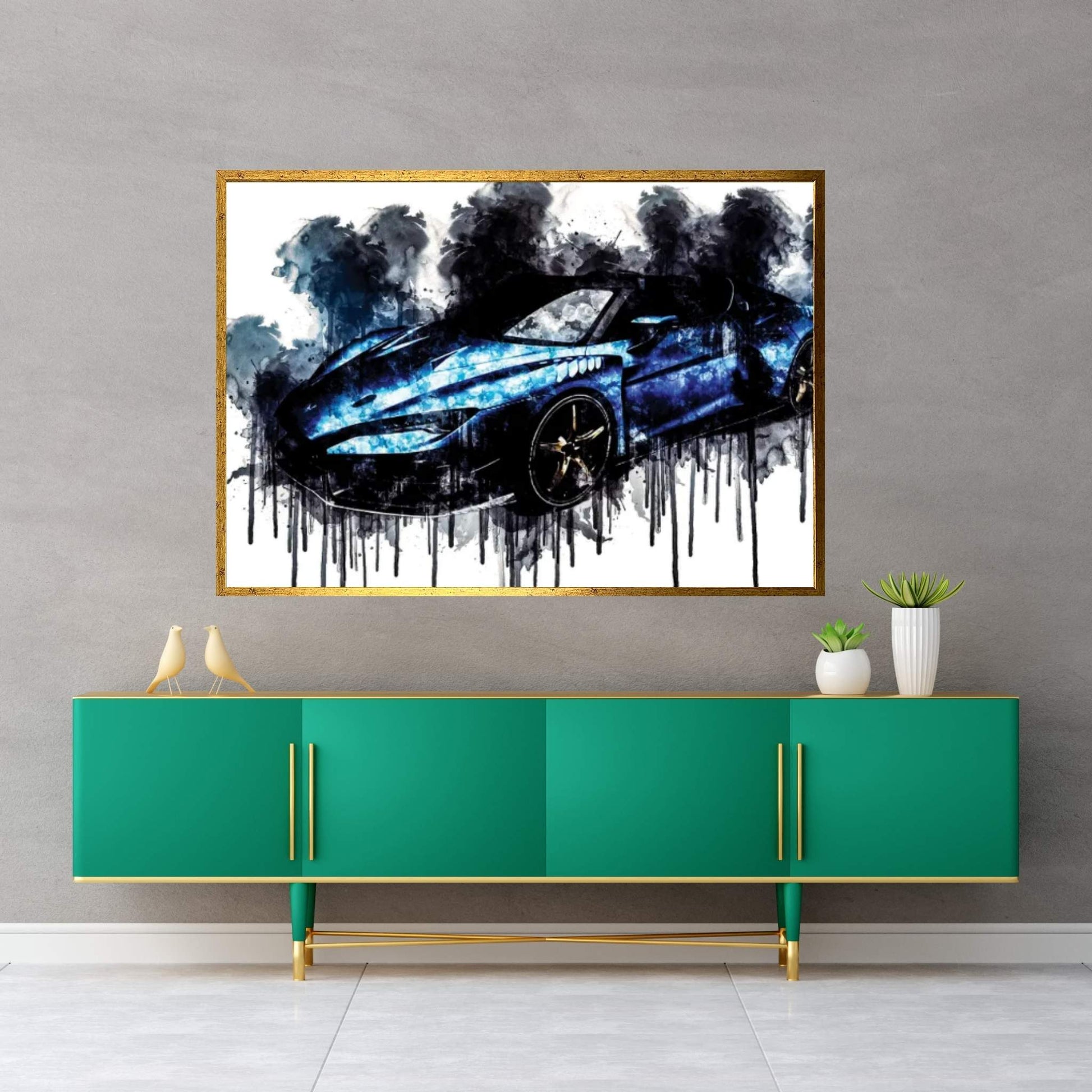 Car 2018 Italdesign Zerouno Duerta Canvas Wall Art - Y Canvas