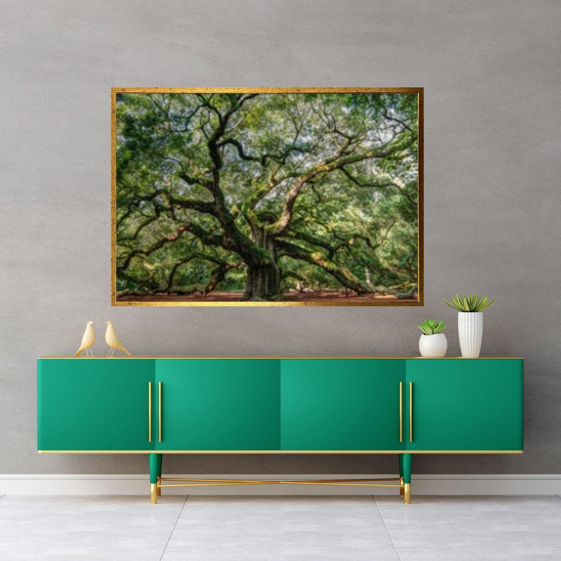 Large Angel Oak Tree South Carolina Canvas Wall Art, Canvas Wall Se Print on Canvas Wall Art - Y Canvas