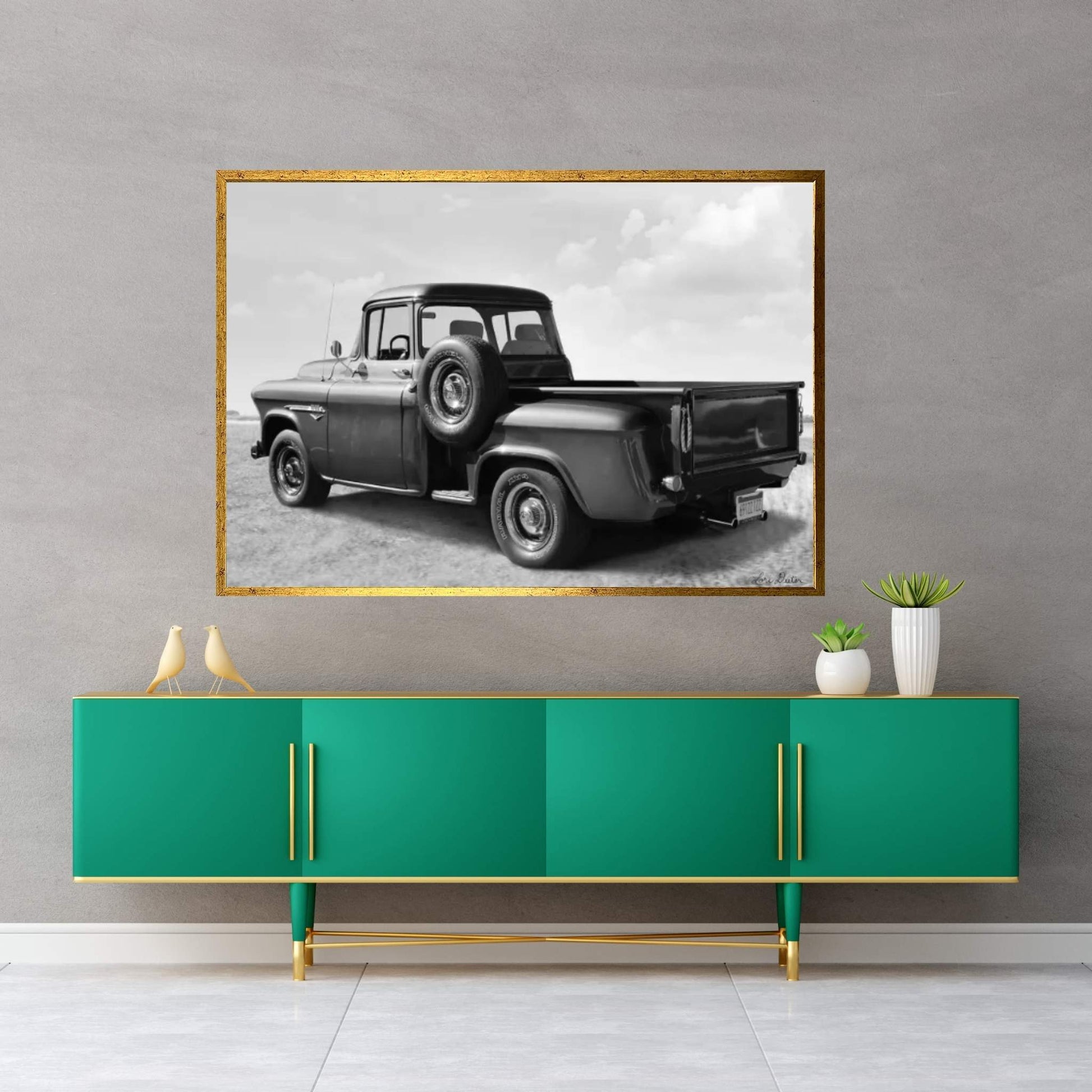 Chevy Truck Canvas Wall Art - Y Canvas