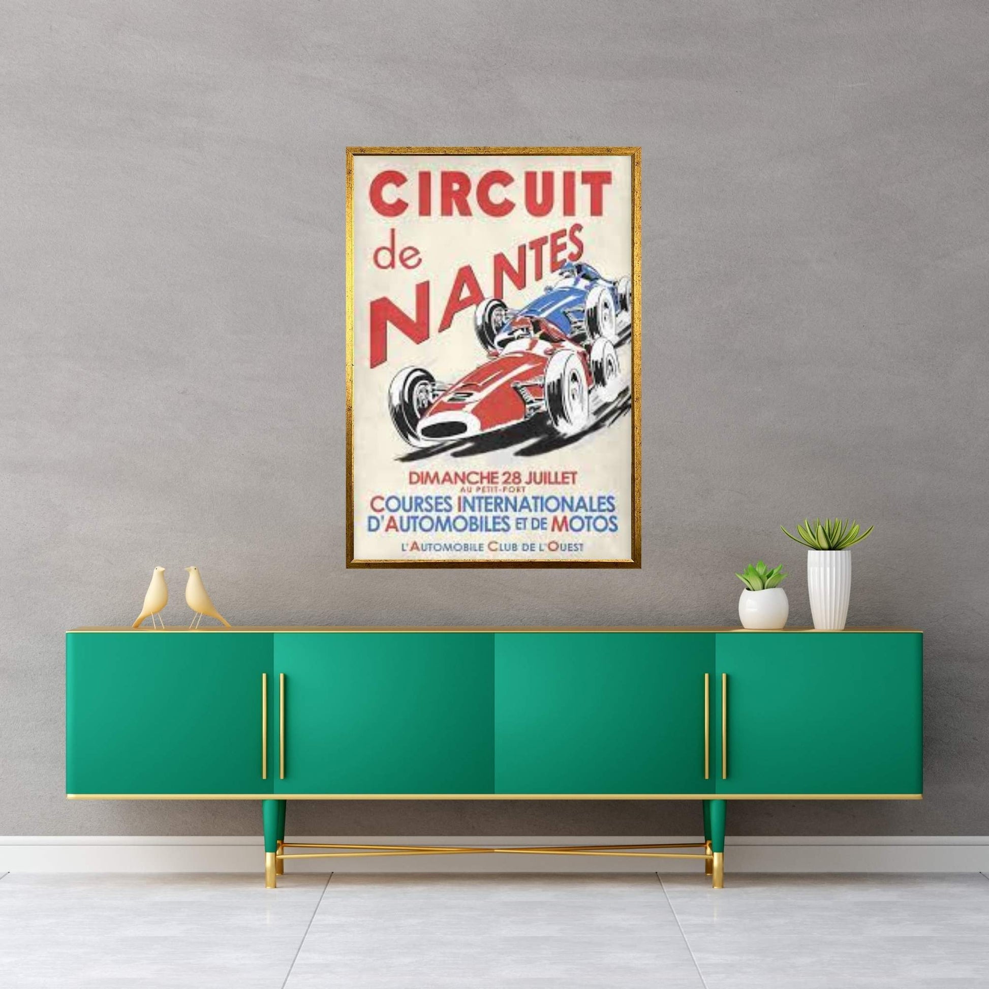 Circuit De Nantes 1946 Canvas Wall Art - Y Canvas