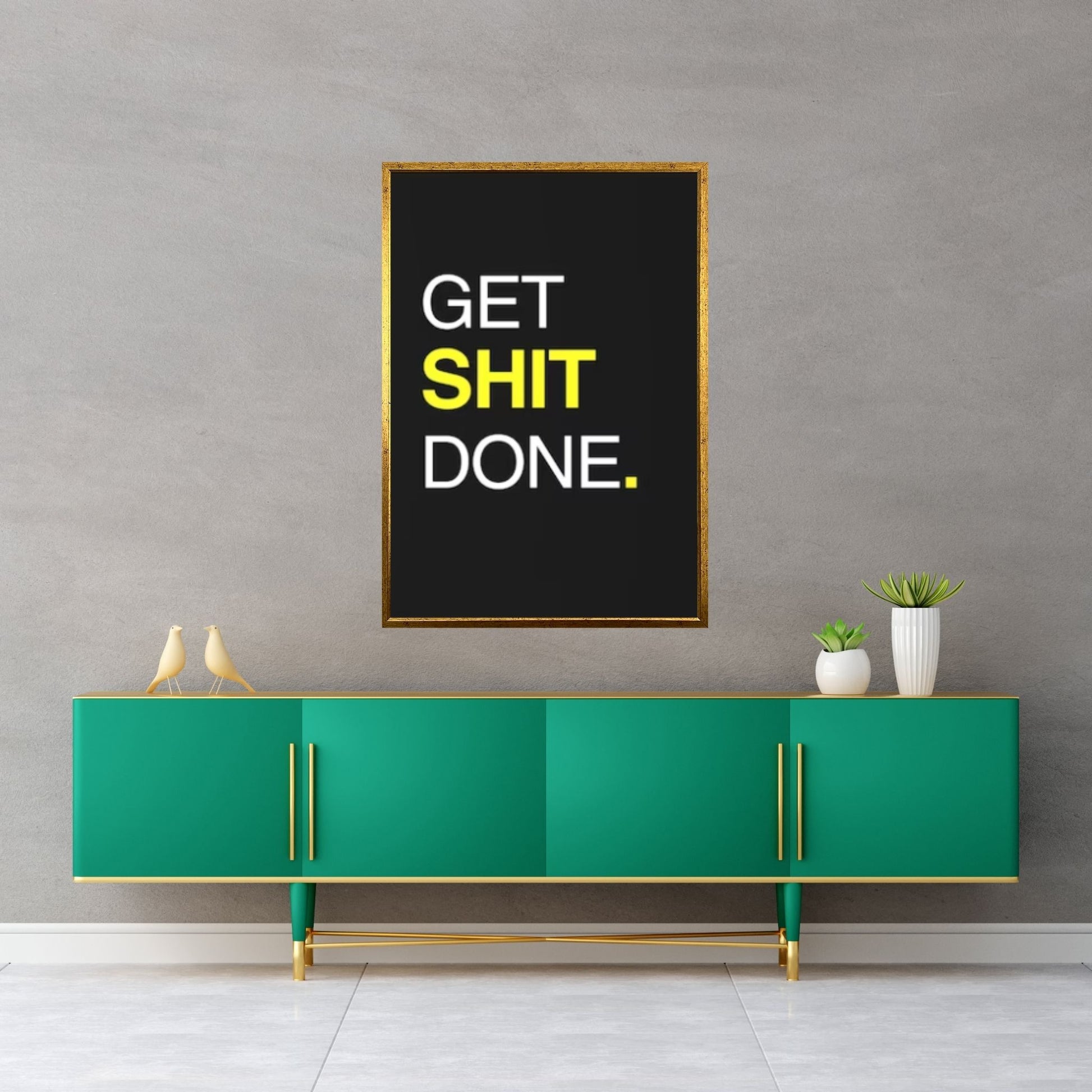 Motivational Phrases Poster Office Canvas Wall Art, Inspiring Words Wall Art, No Pain No Gain Prints - Y Canvas