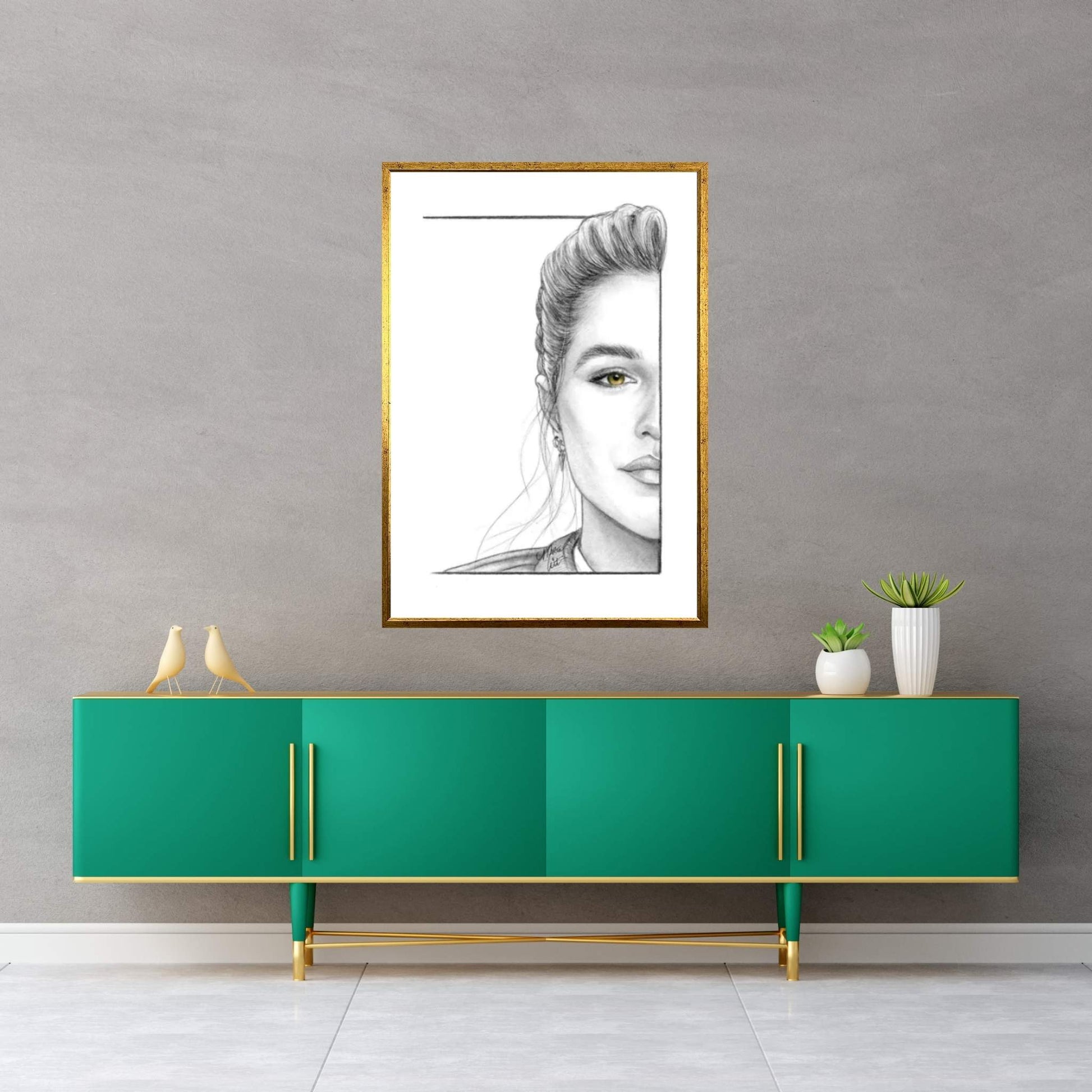 Yelena Canvas Wall Art - Y Canvas