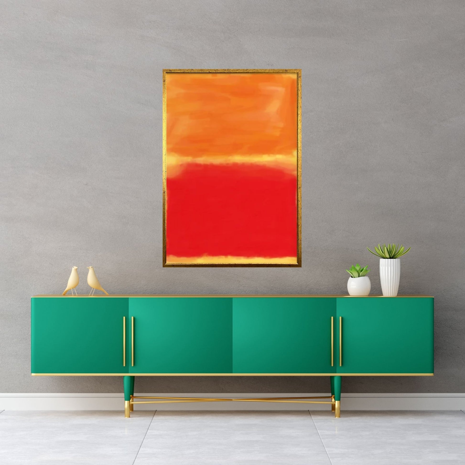 Mark Rothko Exhibition Canvas Wall Art Poster, Minimalist Decor - Y Canvas