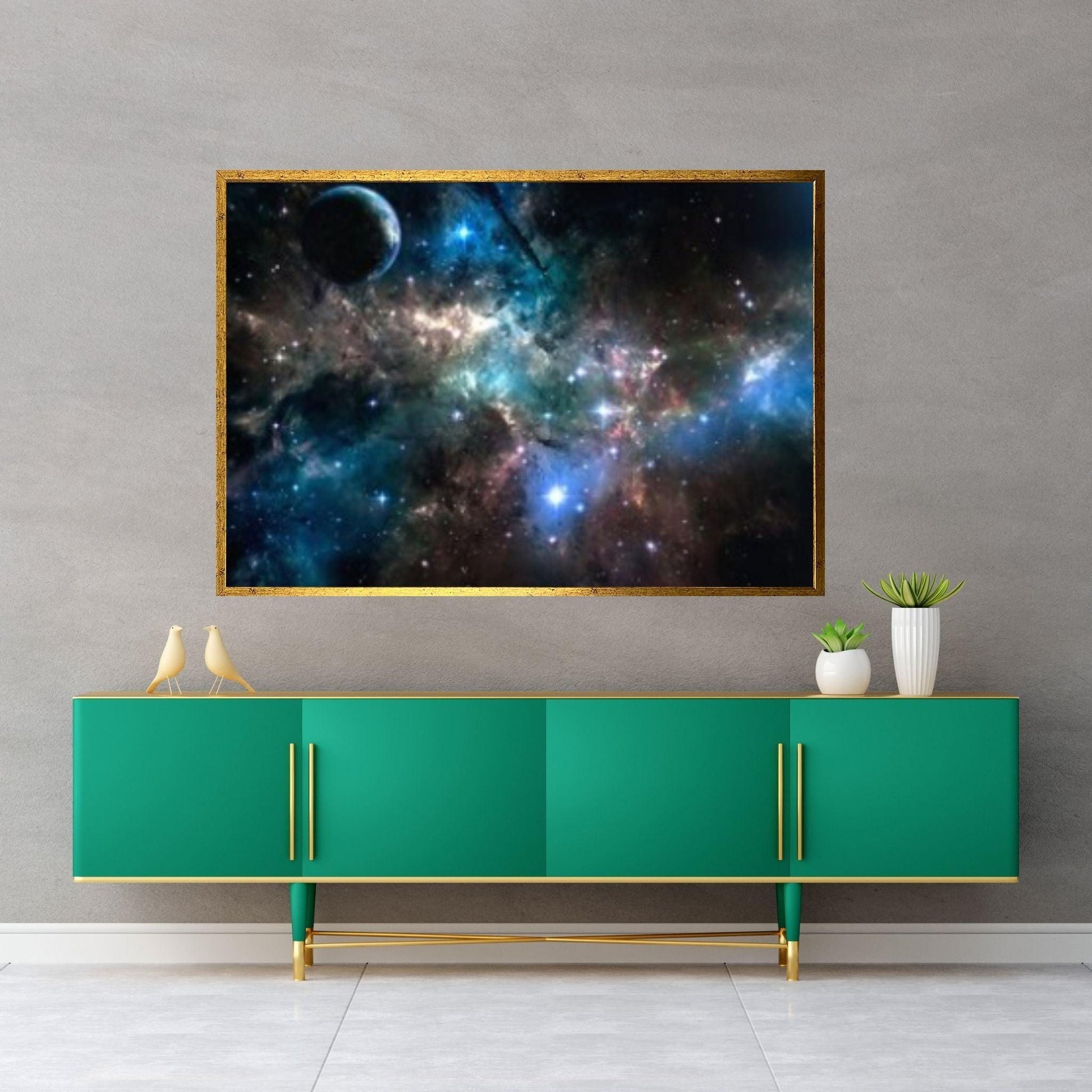 Hubble Light Space Canvas Wall Art Print Design , Wall Decor, Oil Painting Picture - Y Canvas